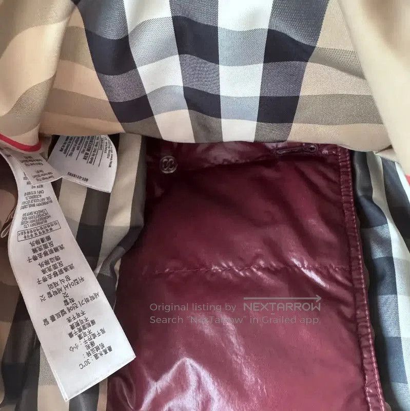 Burberry Burberry Burgundy Long Puffer Coat for Women. Size S / US 4 / IT 40 - 4 Thumbnail