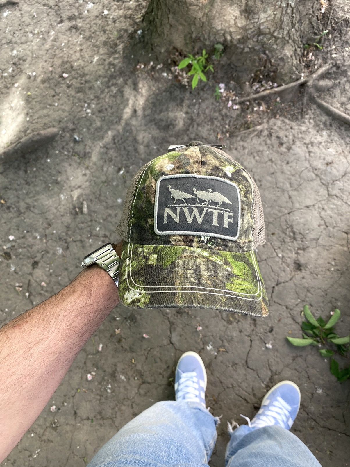 NASCAR × Realtree NASCAR Realtree Distressed NFTW Racing Hat Cap Size ONE SIZE - 2 Thumbnail