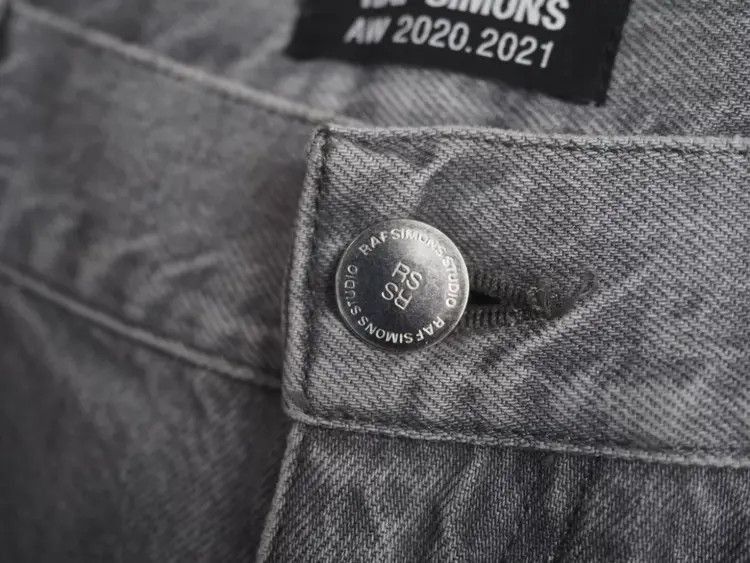 Raf Simons Raf Simons 20AW Grey Back Zipper Denim-2505 Size US 29 - 7 Thumbnail