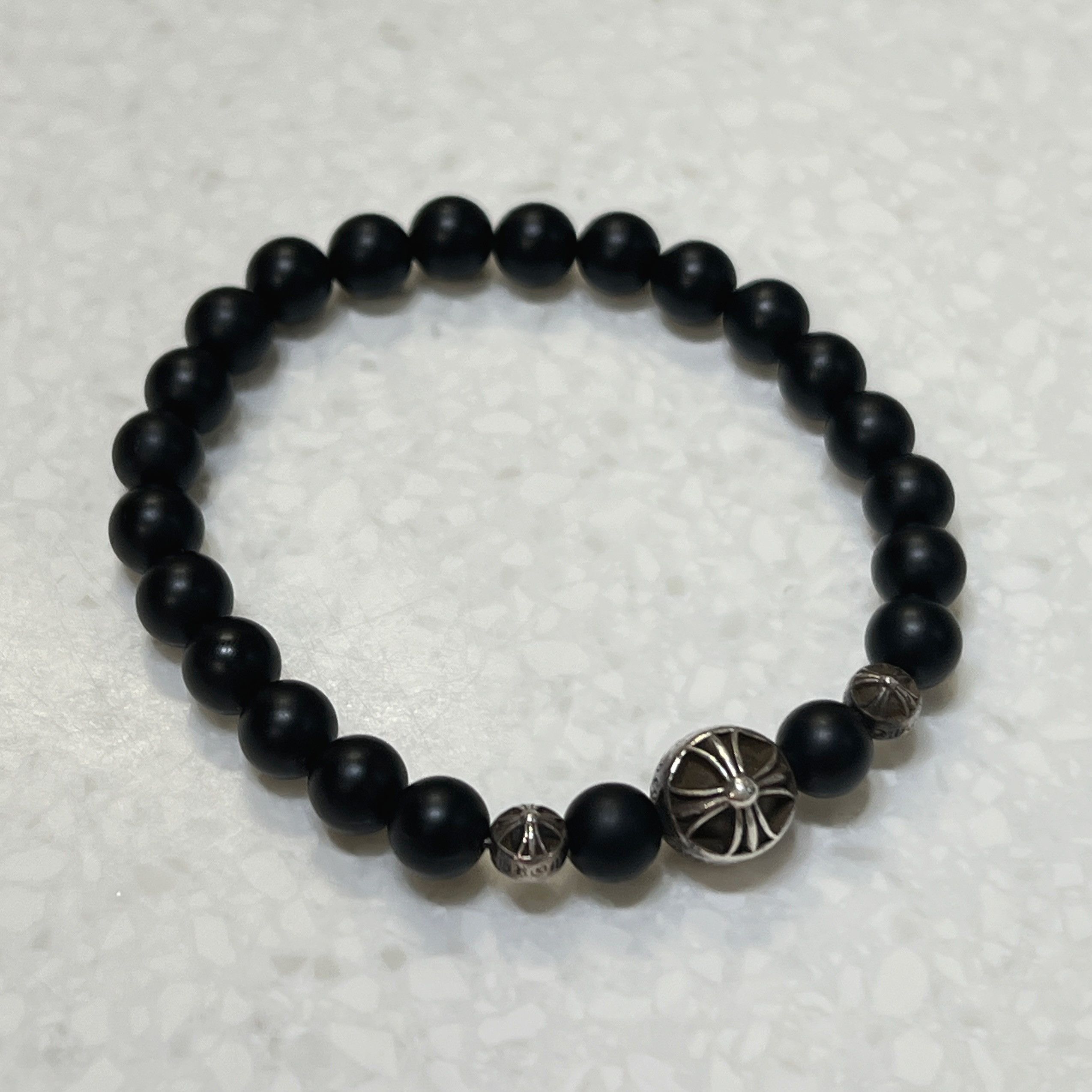 Chrome Hearts Chrome Hearts 71 BEAD Onyx Beads Bracelet 6mm Size ONE SIZE - 1 Thumbnail