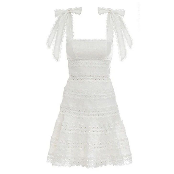 Goodnight Macaroon 'Dolly' Crochet Tied Straps Dress NWT -  www.ice4pros.com.br