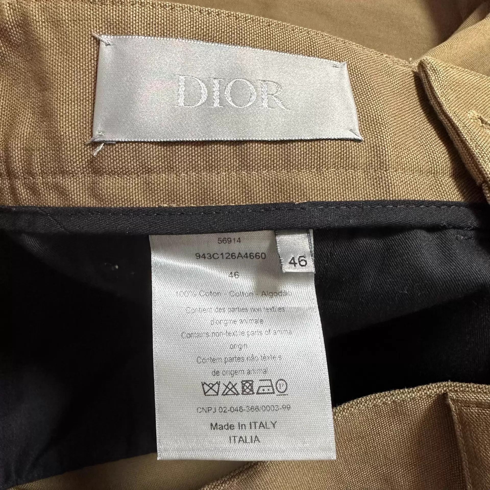 Dior Dior Khaki Cargo Pants Drawstring Metal Dior Buckle Size US 30 / EU 46 - 6 Thumbnail