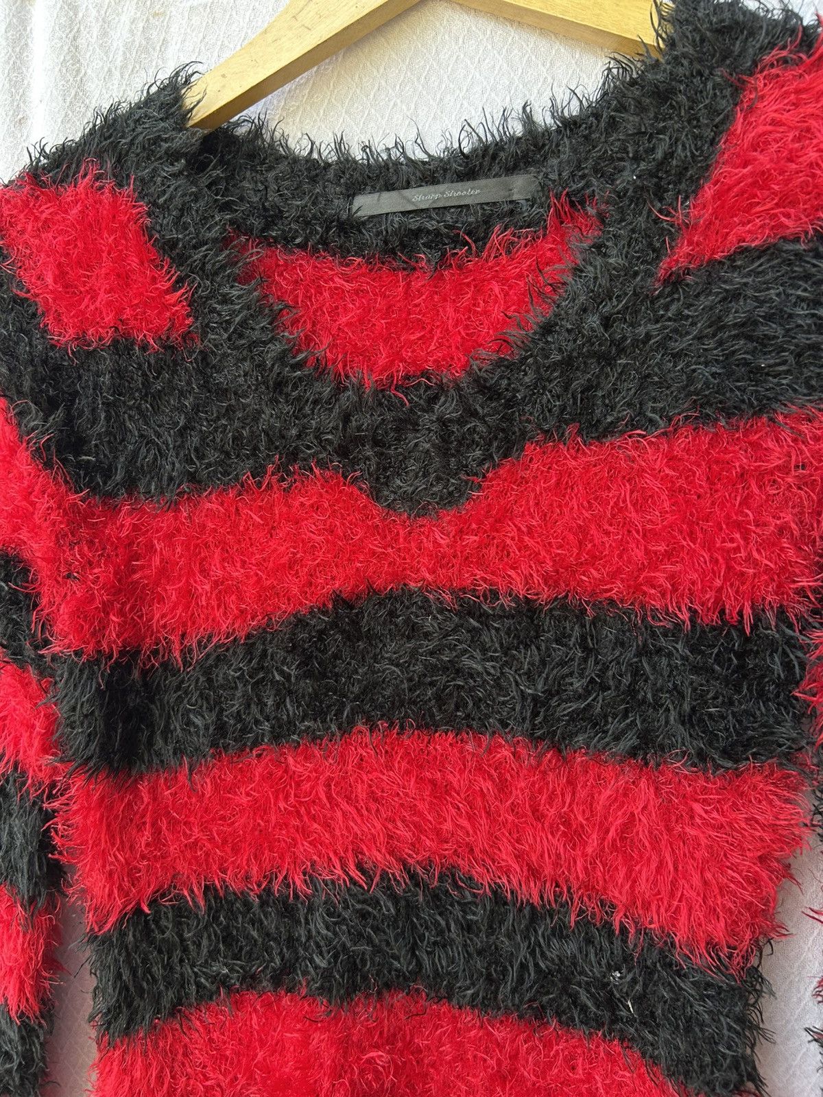 Japanese Brand Sharp shooter stripe mohair grunge knitted style Size US S / EU 44-46 / 1 - 5 Thumbnail