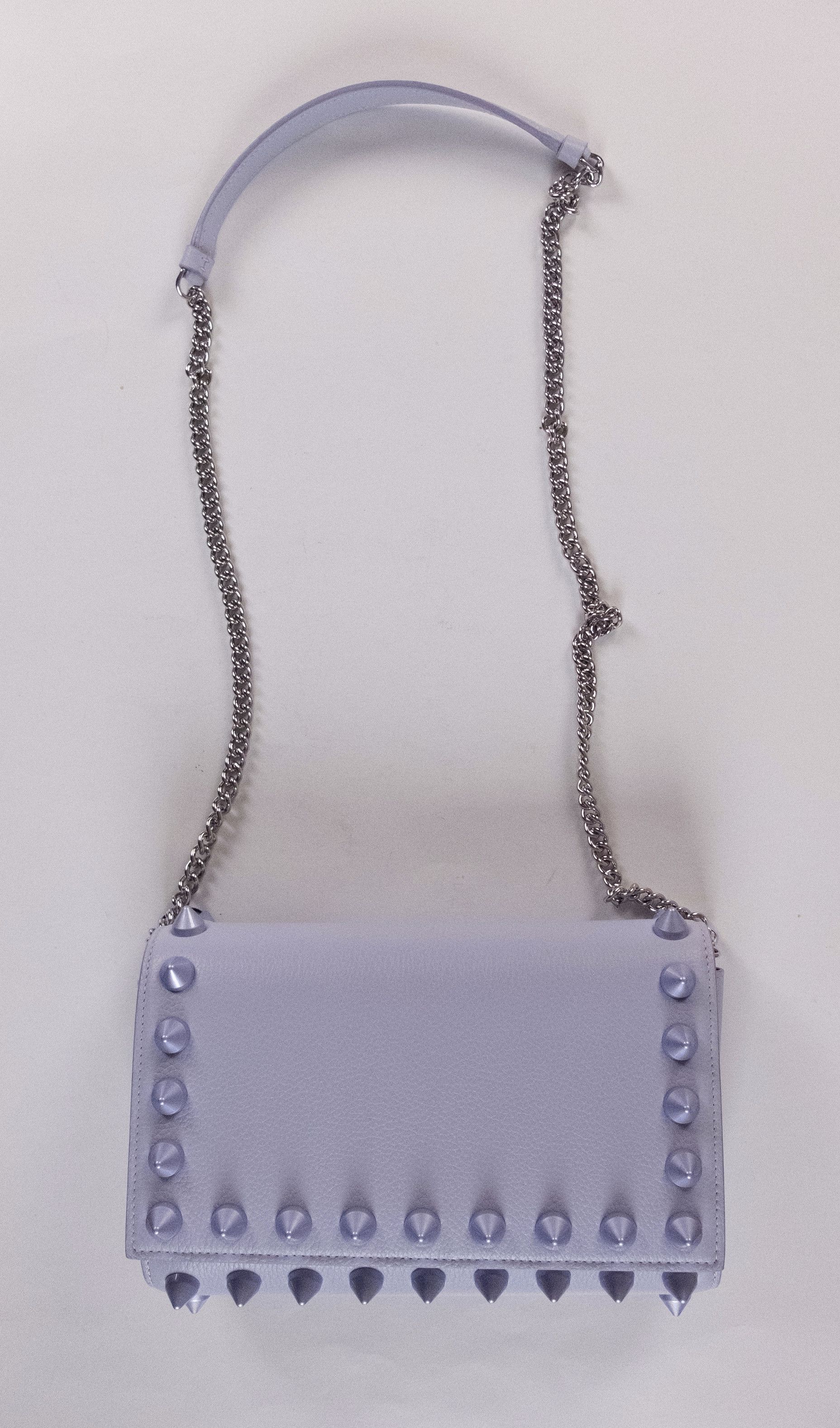 Christian Louboutin CHRISTIAN LOUBOUTIN Paloma lilac skylight studs shoulder bag Size ONE SIZE - 6 Thumbnail