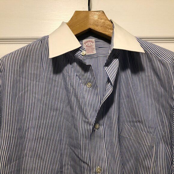 Brooks Brothers Brooks brothers men's cotton dress shirt size: 16-3 Size US L / EU 52-54 / 3 - 2 Thumbnail