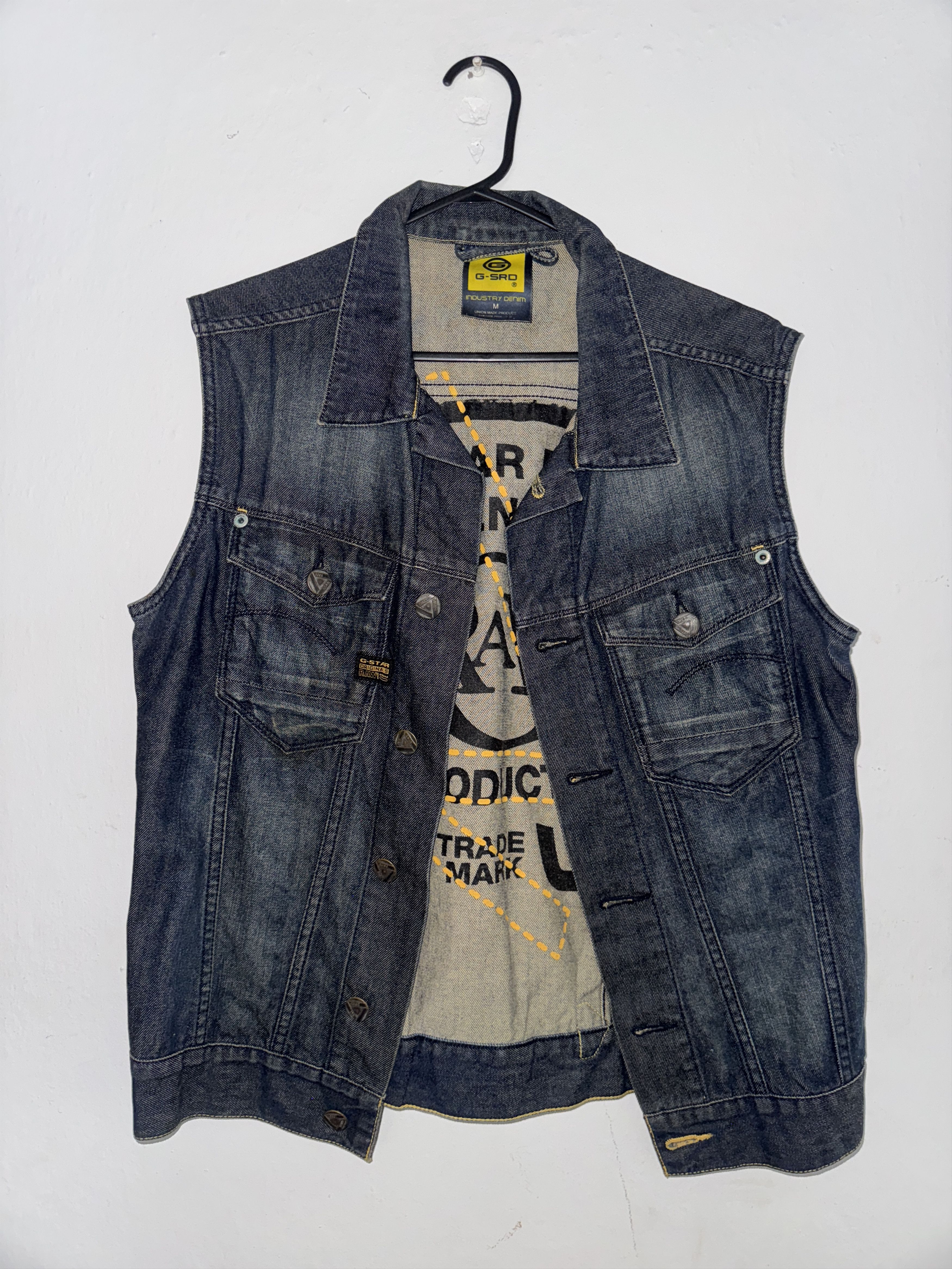 G-Star VINTAGE G Star Raw Denim vest Size M Size US M / EU 48-50 / 2 - 1 Thumbnail