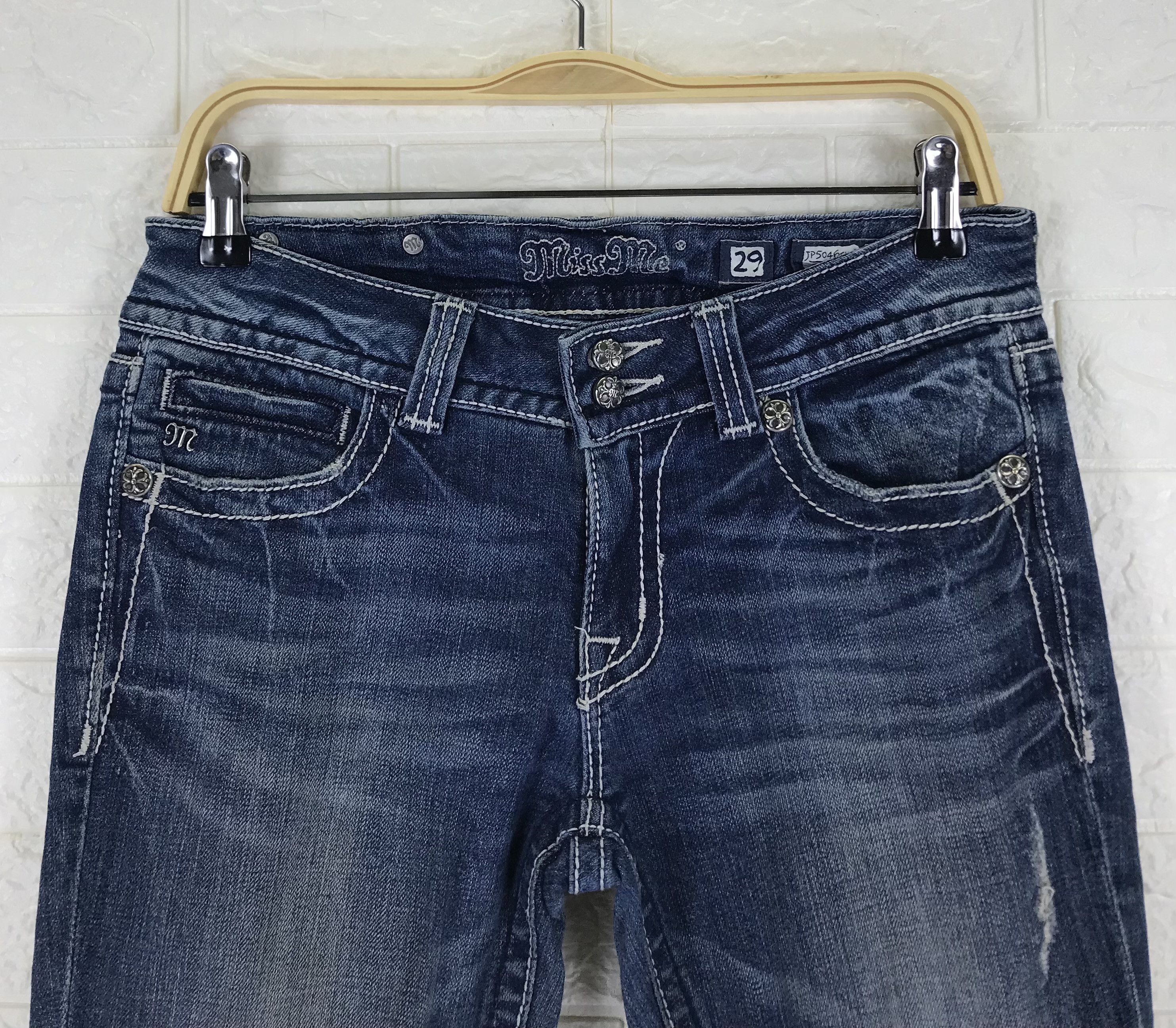 Miss Me Miss Me Cross Stud Jeans Size 29" - 6 Thumbnail