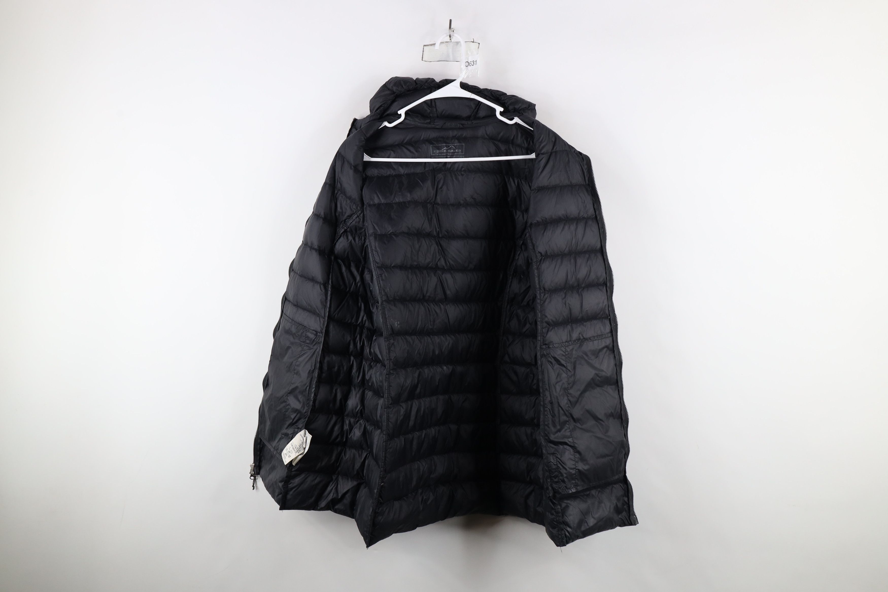 Eddie Bauer × Vintage Eddie Bauer Down Fill Insulated Hooded Puffer Jacket Black Size L / US 10 / IT 46 - 8 Thumbnail