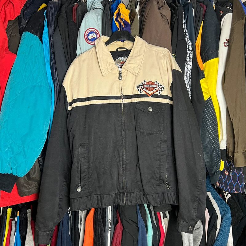 Harley Davidson × Vintage biker jacket Harley Davidson motorcycles L vintage Size US L / EU 52-54 / 3 - 2 Thumbnail