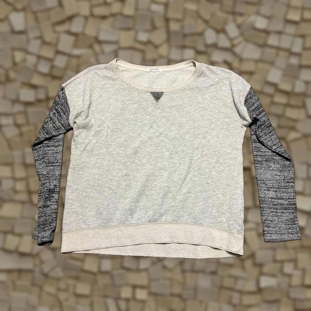 Aeropostale Aeropostale Shirt Womens Large Gray White Long Sleeves T-Shirt Size L / US 10 / IT 46 - 1 Thumbnail