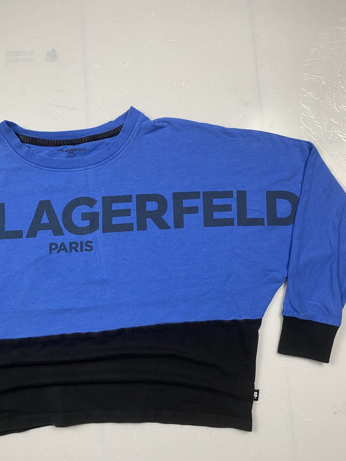 Karl Lagerfeld Karl Lagerfield Wide Boxy Crop Crewneck Size S / US 4 / IT 40 - 3 Thumbnail