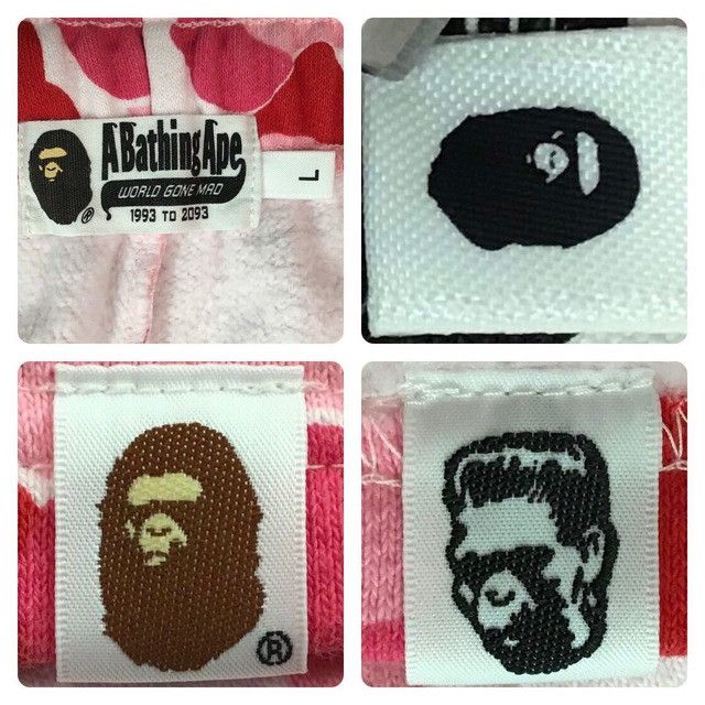 BAPE Shark sweat shorts ABC camo pink a bathing ape ☆size L