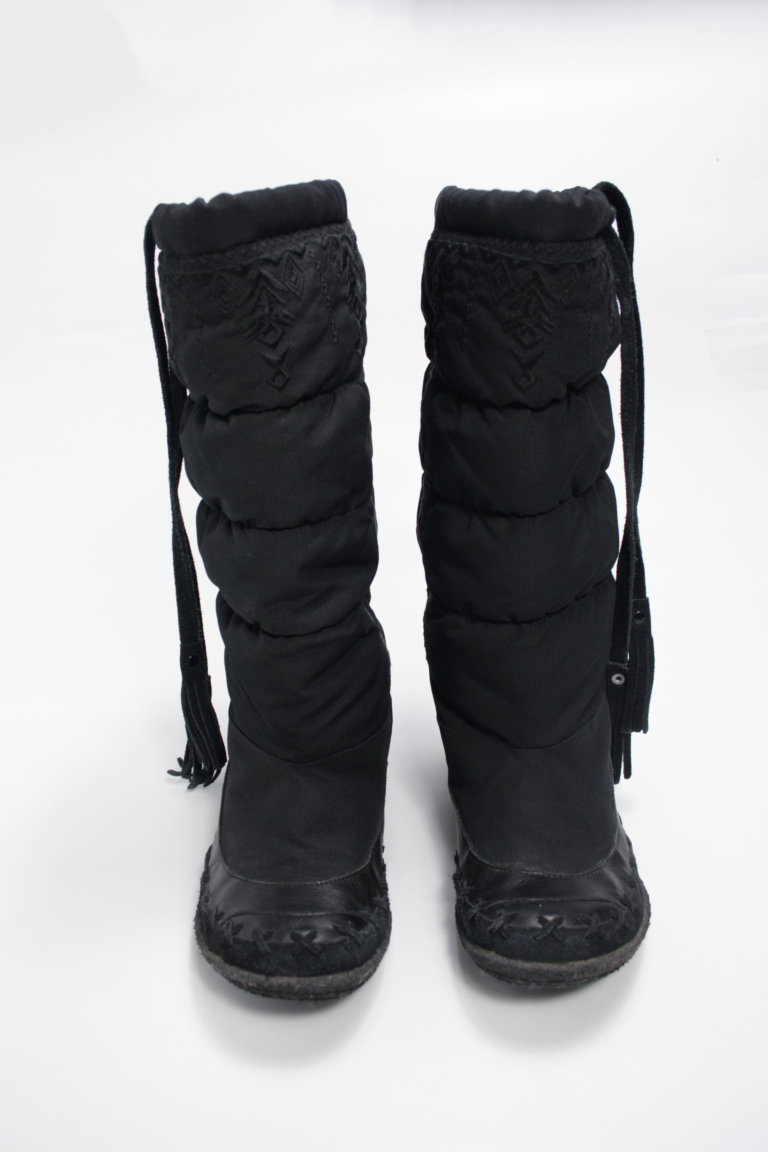 Diesel Diesel Y2K Crystalline Leather Puffer Snow Winter Boots Size US 7.5 / IT 37.5 - 2 Thumbnail