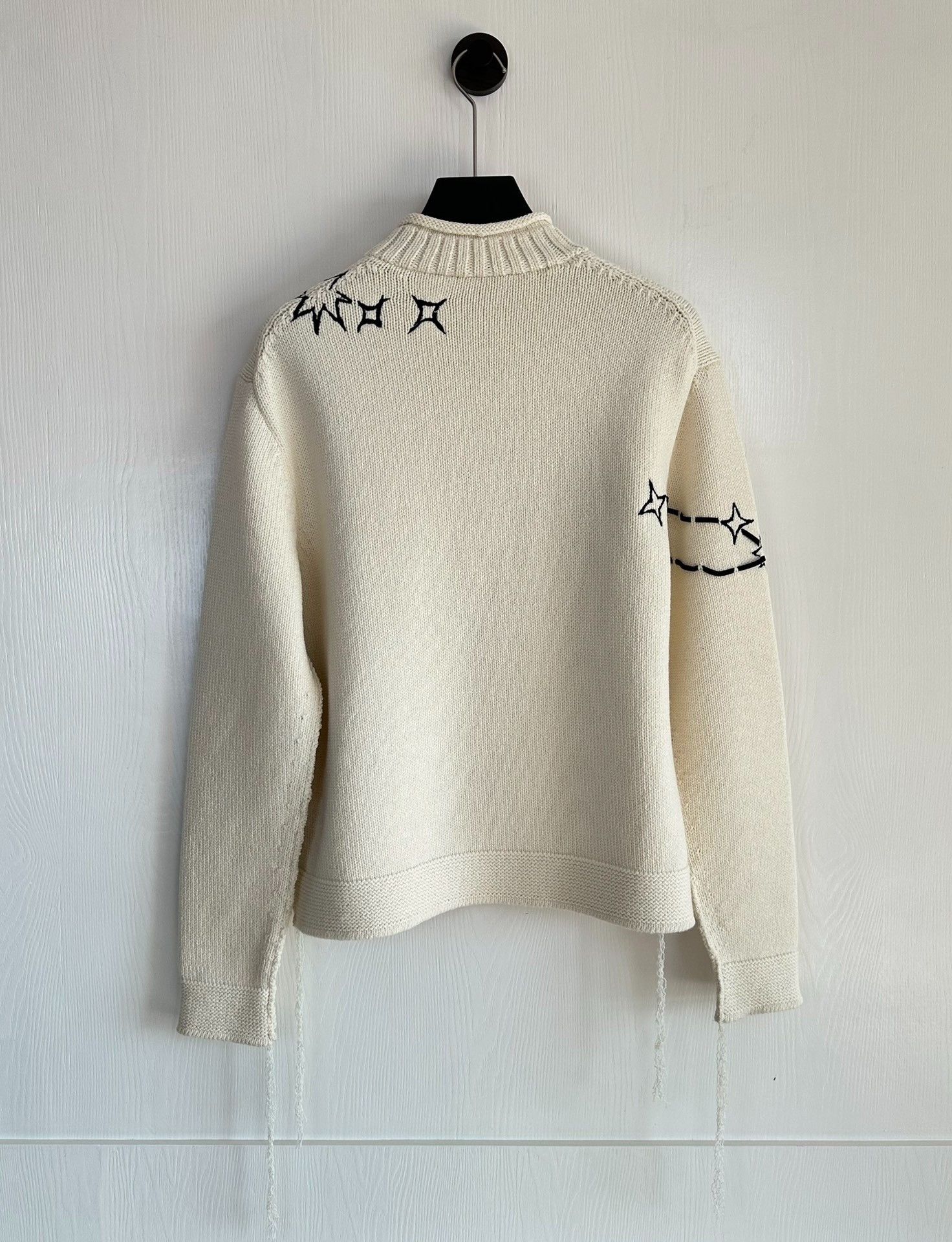 Dior Dior Beige Embroidered Star Sweater Size US M / EU 48-50 / 2 - 2 Thumbnail