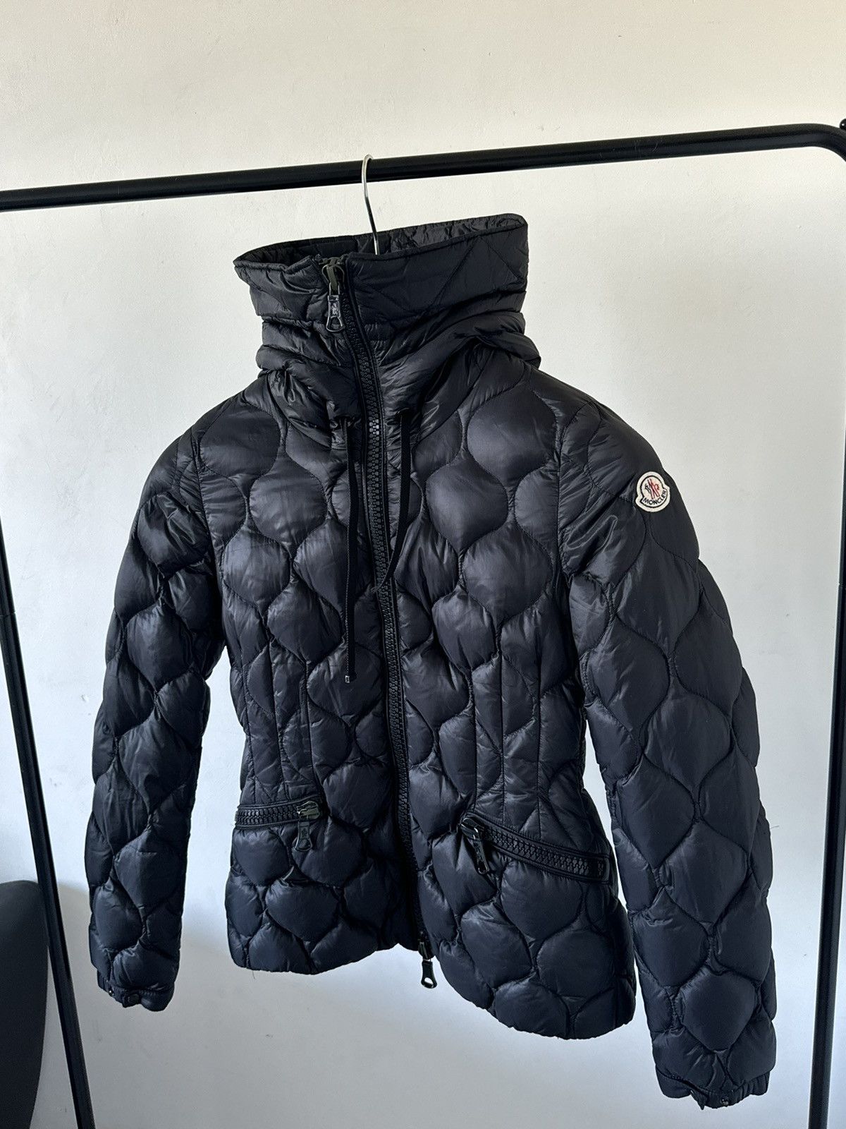 Moncler Moncler Gresfur black puffer hooded quilted jacket fur Size S / US 4 / IT 40 - 2 Thumbnail