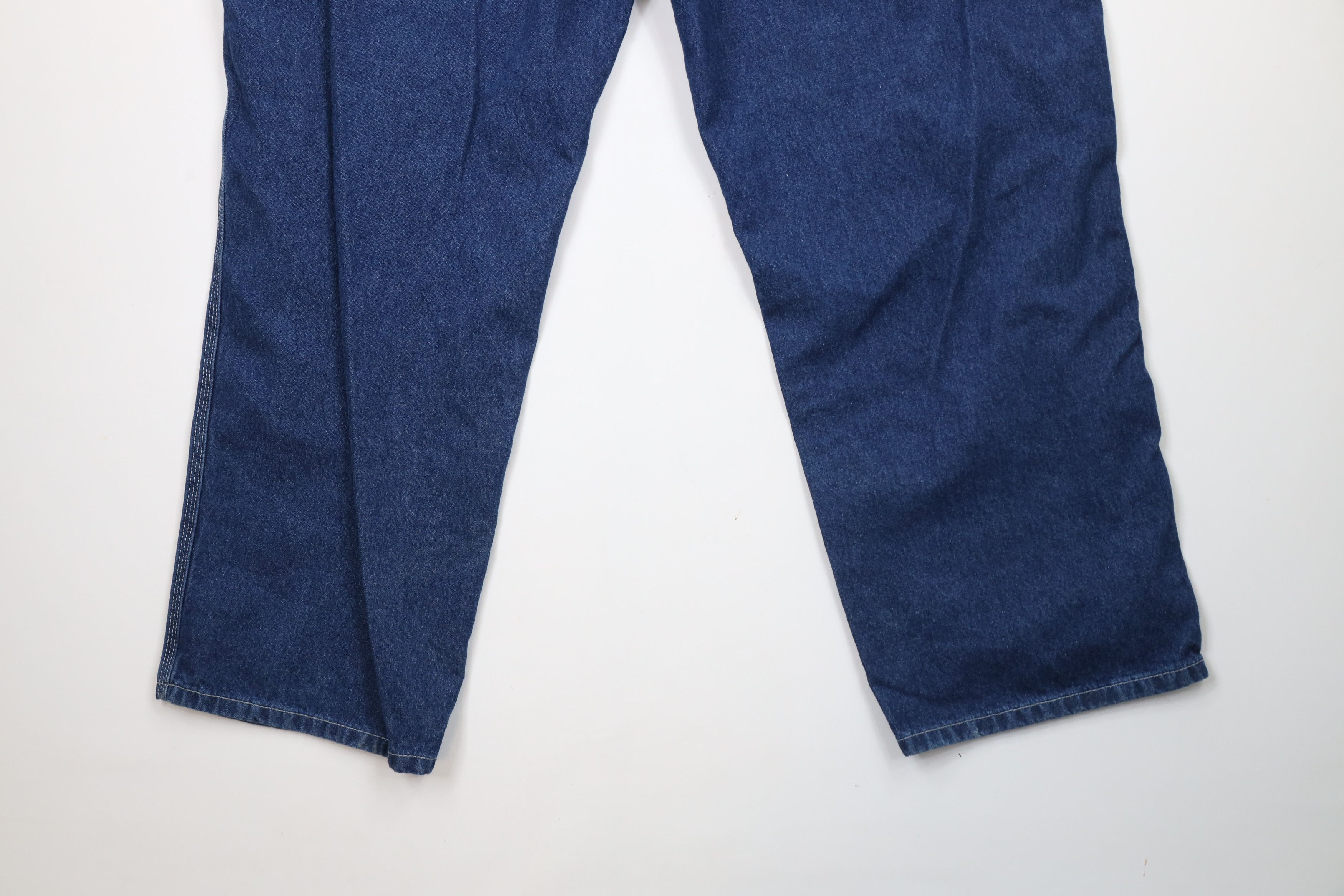 Carhartt × Vintage Vintage Y2K Carhartt Loose Fit Wide Leg Dungaree Denim Jeans Size US 42 / EU 58 - 11 Thumbnail