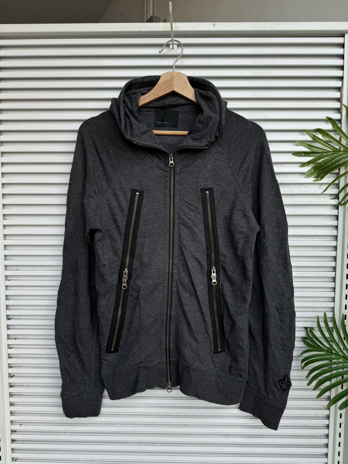 Japanese Brand Custom Culture Skulls Punk Poem Zipped Sweater Hoodie Size US M / EU 48-50 / 2 - 2 Thumbnail