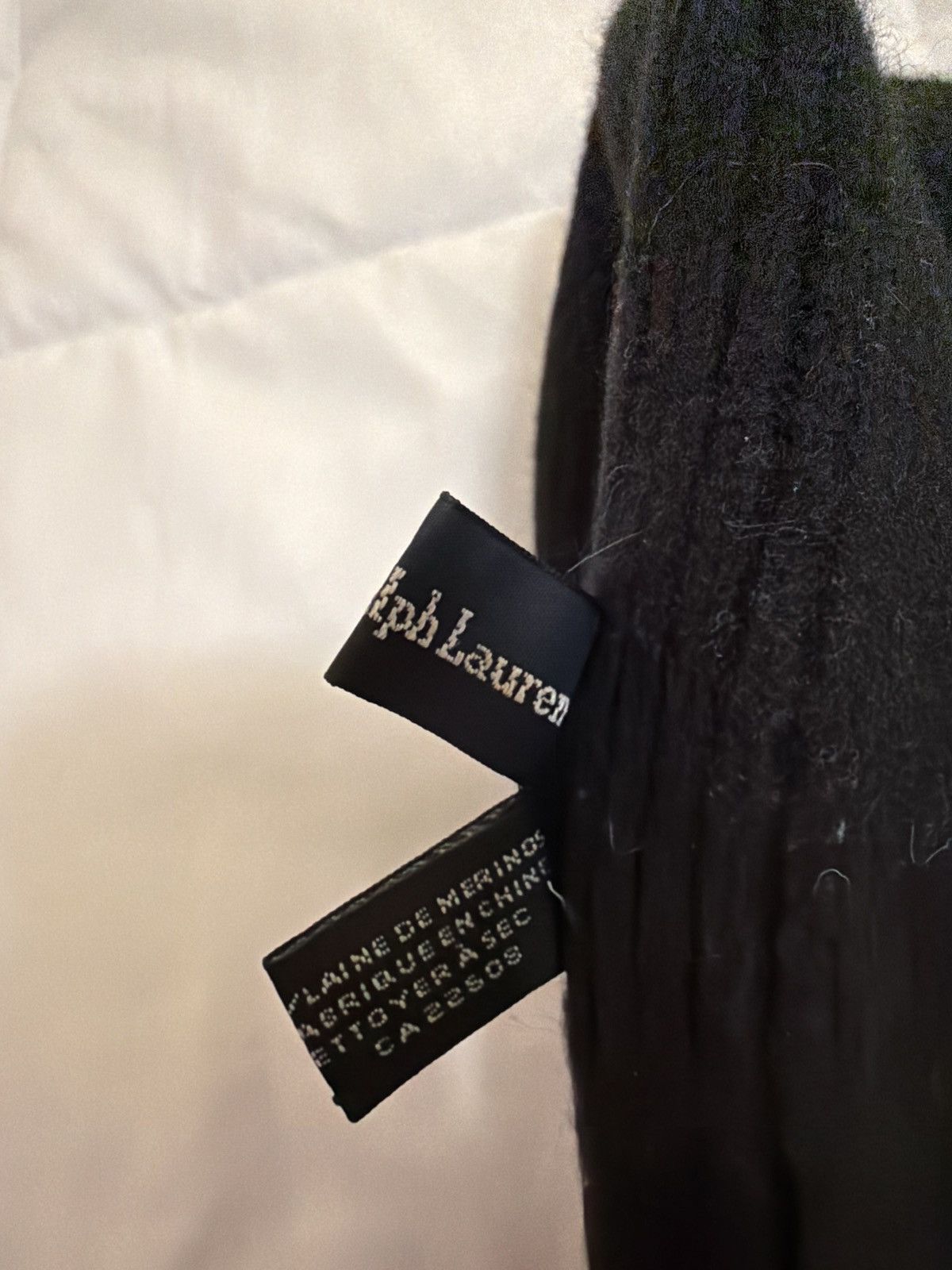Polo Ralph Lauren Polo Ralph Lauren Black Merino Wool Beanie Size ONE SIZE - 1 Thumbnail