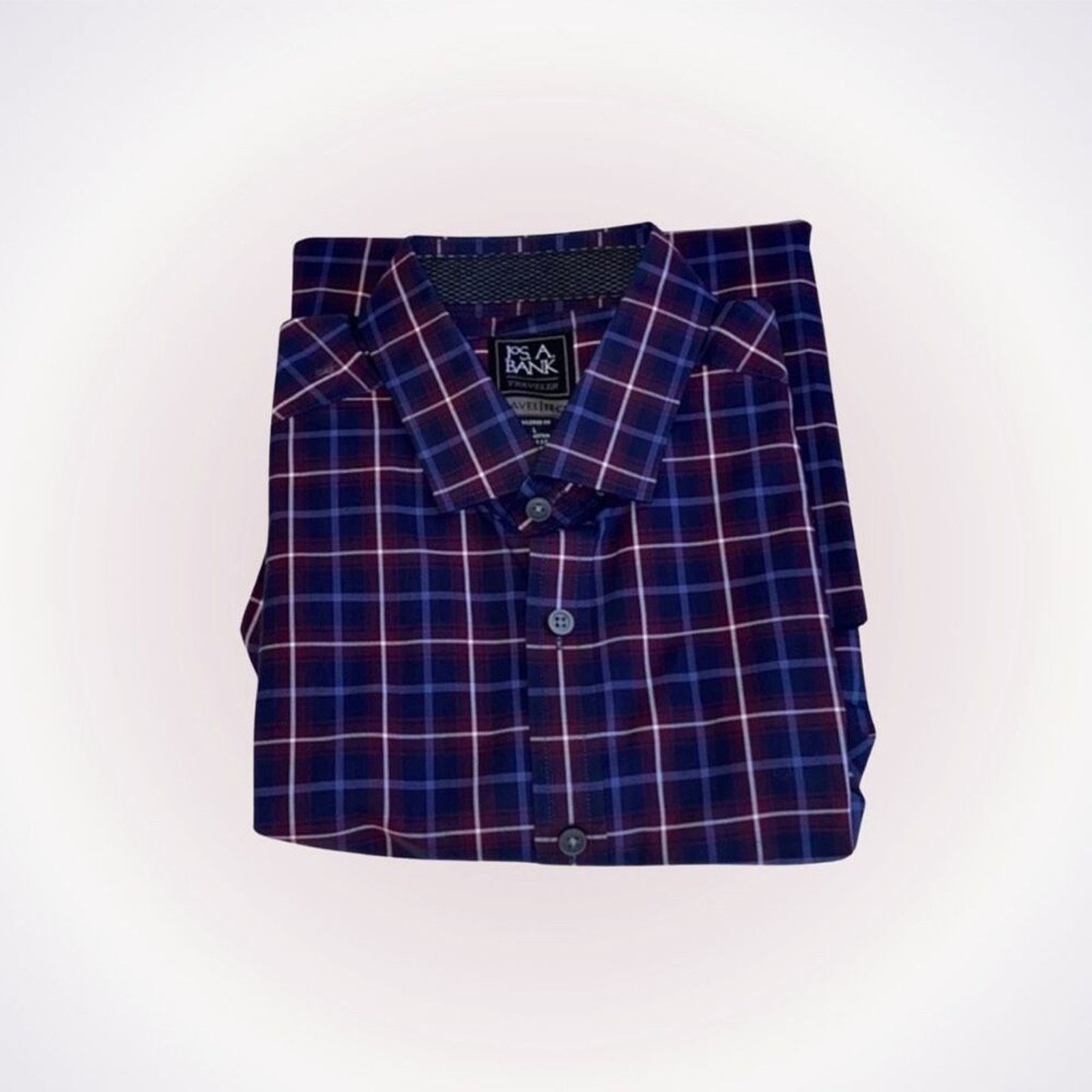 Jos. A. Bank Jos. A. Bank Maroon Plaid Button-Down Shirt | Sz L Size US L / EU 52-54 / 3 - 1 Thumbnail