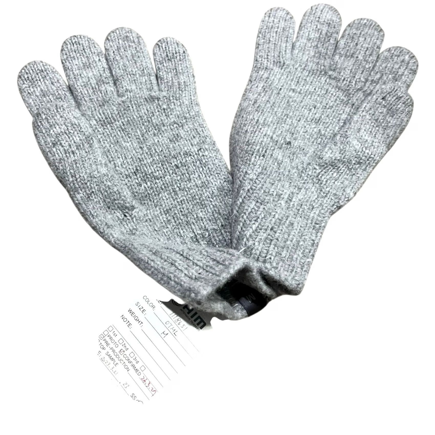 Montbell VINTAGE Mont-Bell Gloves Wool Knit Gray Adult Size Medium NEW Size ONE SIZE - 2 Thumbnail