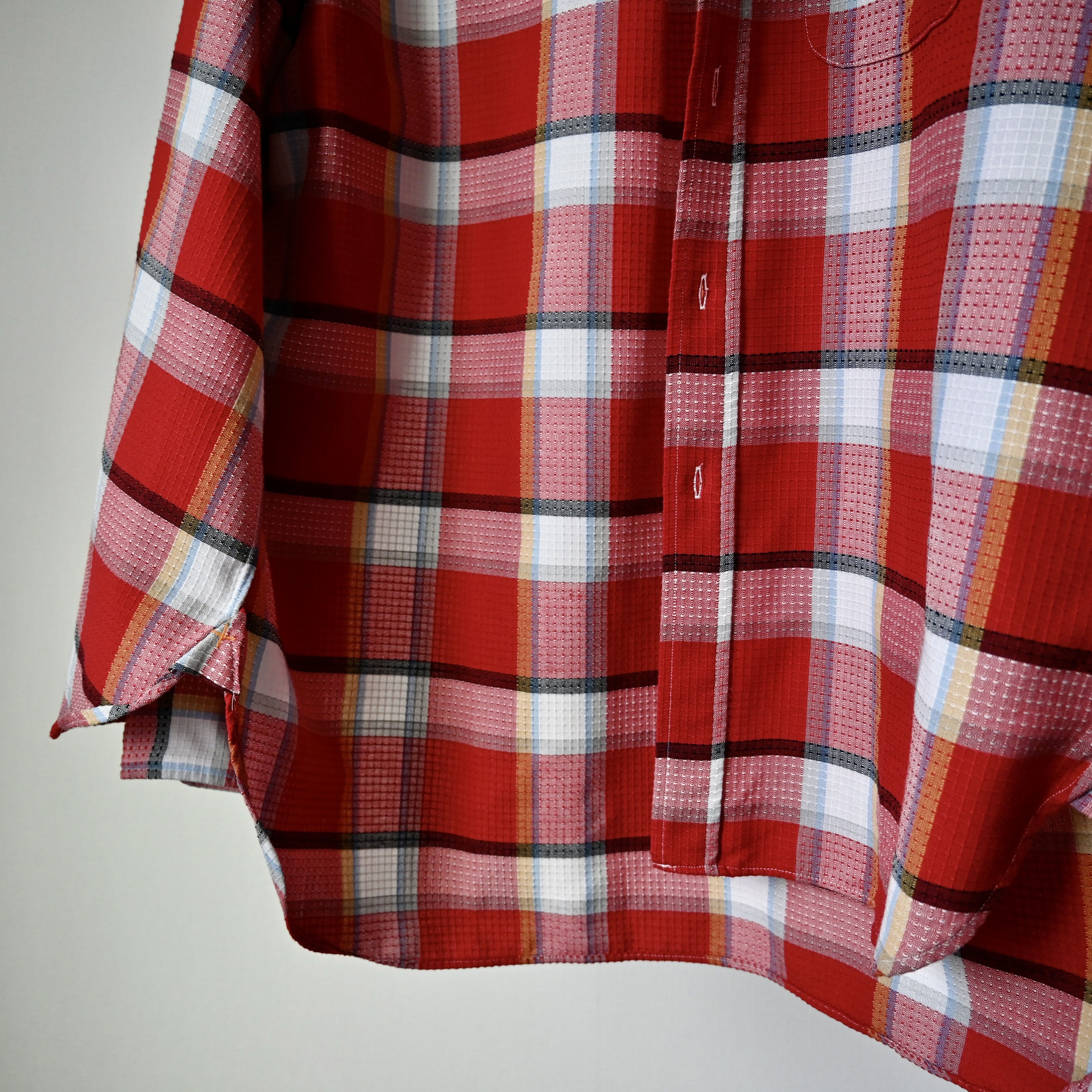 Beams Plus BEAMS Plus dobby woven BD shirt, red plaid, made in Japan Size US S / EU 44-46 / 1 - 12 Thumbnail