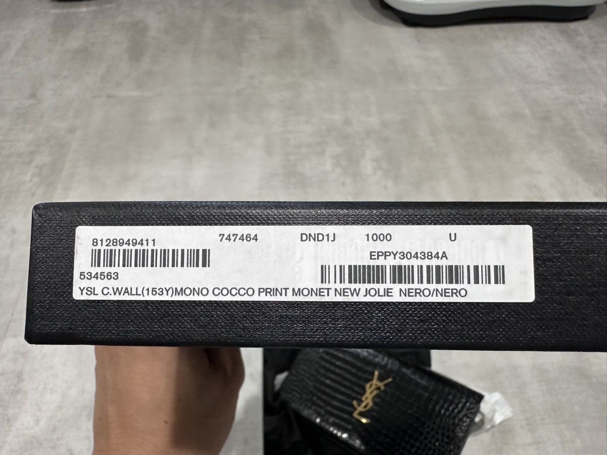 Saint Laurent Paris Cassandra YSL Wallet on Chain in Croc Embossed Leather Size ONE SIZE - 2 Thumbnail