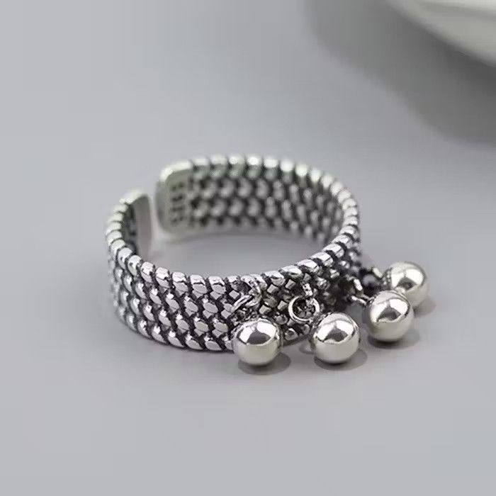 Jewelry × Vintage Creative Beads Ring Size ONE SIZE - 1 Thumbnail