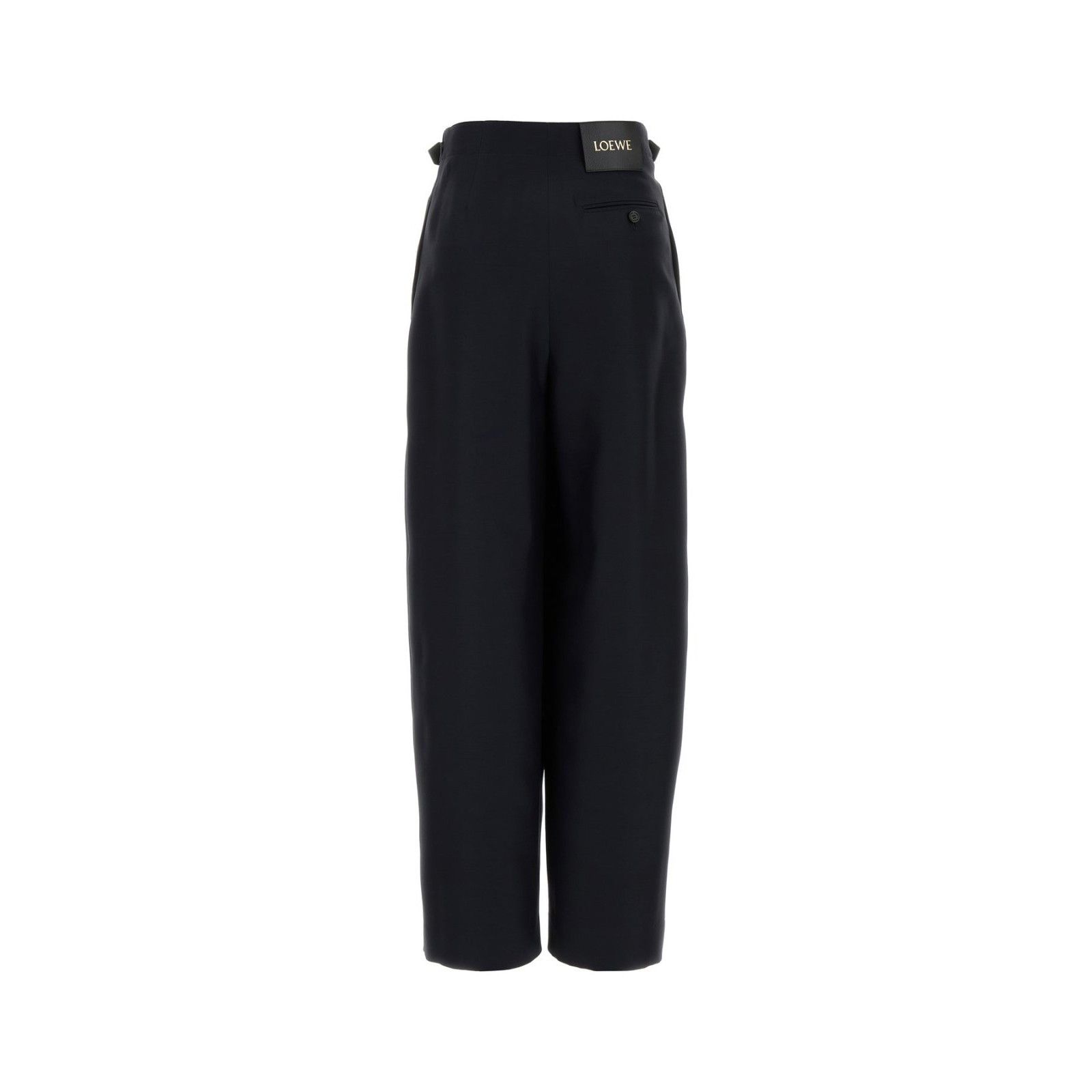 Loewe LOEWE Navy Blue Wool Blend Wide-Leg Pants New & Authentic (W Size 28" / US 6 / IT 42 - 2 Thumbnail