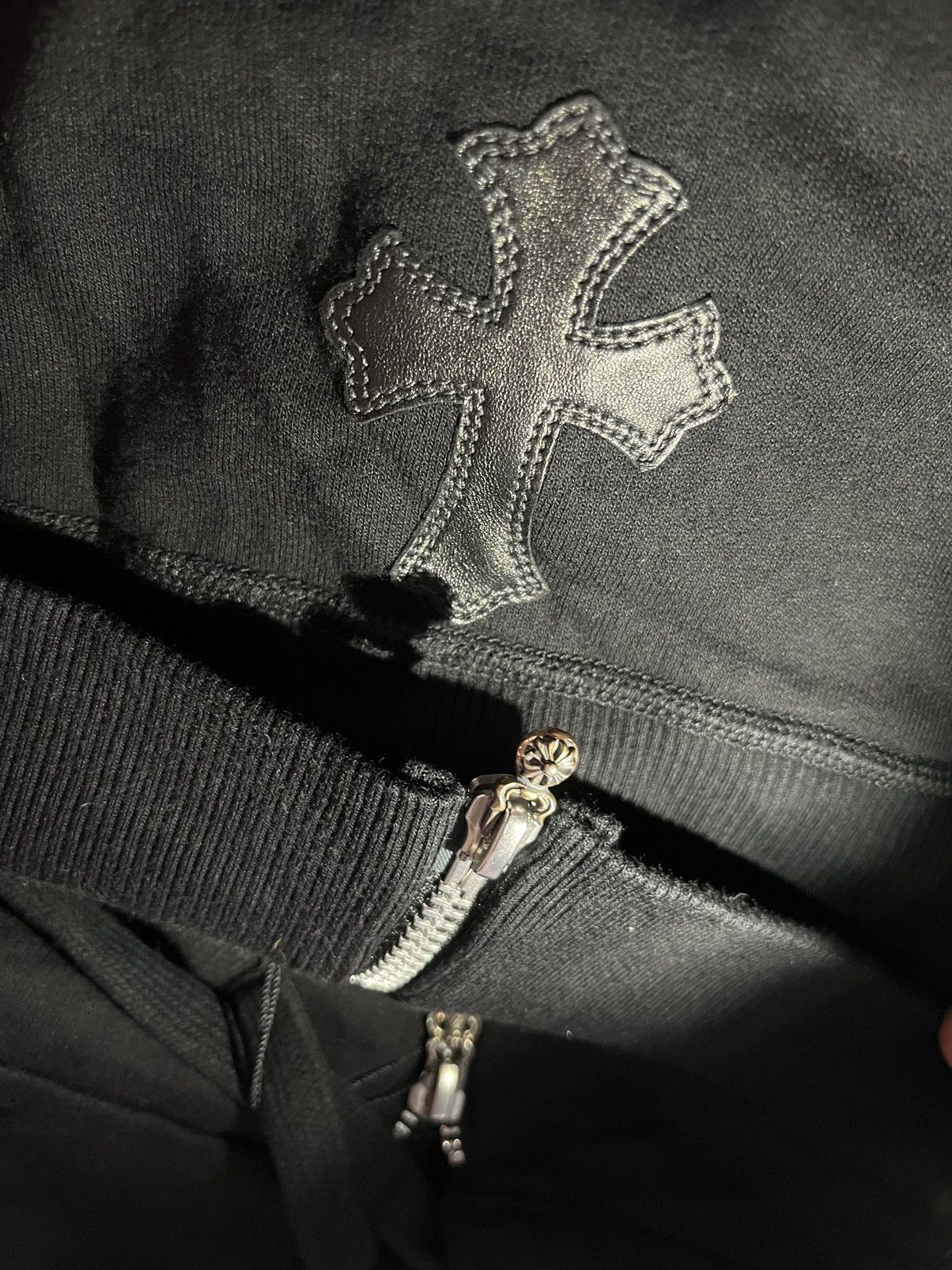 Chrome Hearts Chrome hearts leather cross patch zip up hoodie Size US S / EU 44-46 / 1 - 11 Thumbnail