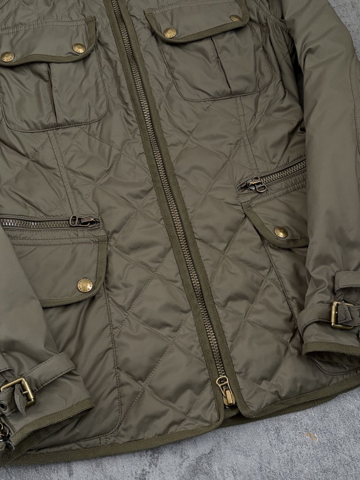 Ralph Lauren Ralph Lauren Olive Green Down & Feather Quilted Zip Jacket Size M / US 6-8 / IT 42-44 - 4 Thumbnail