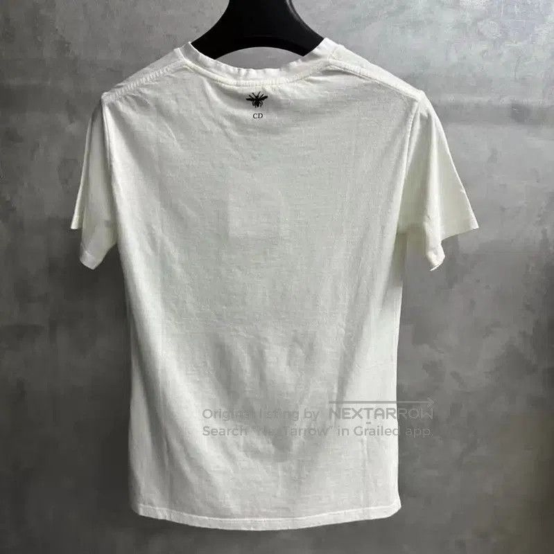 Dior Dior White Cotton Graphic T. Size XS / US 0-2 / IT 36-38 - 2 Thumbnail