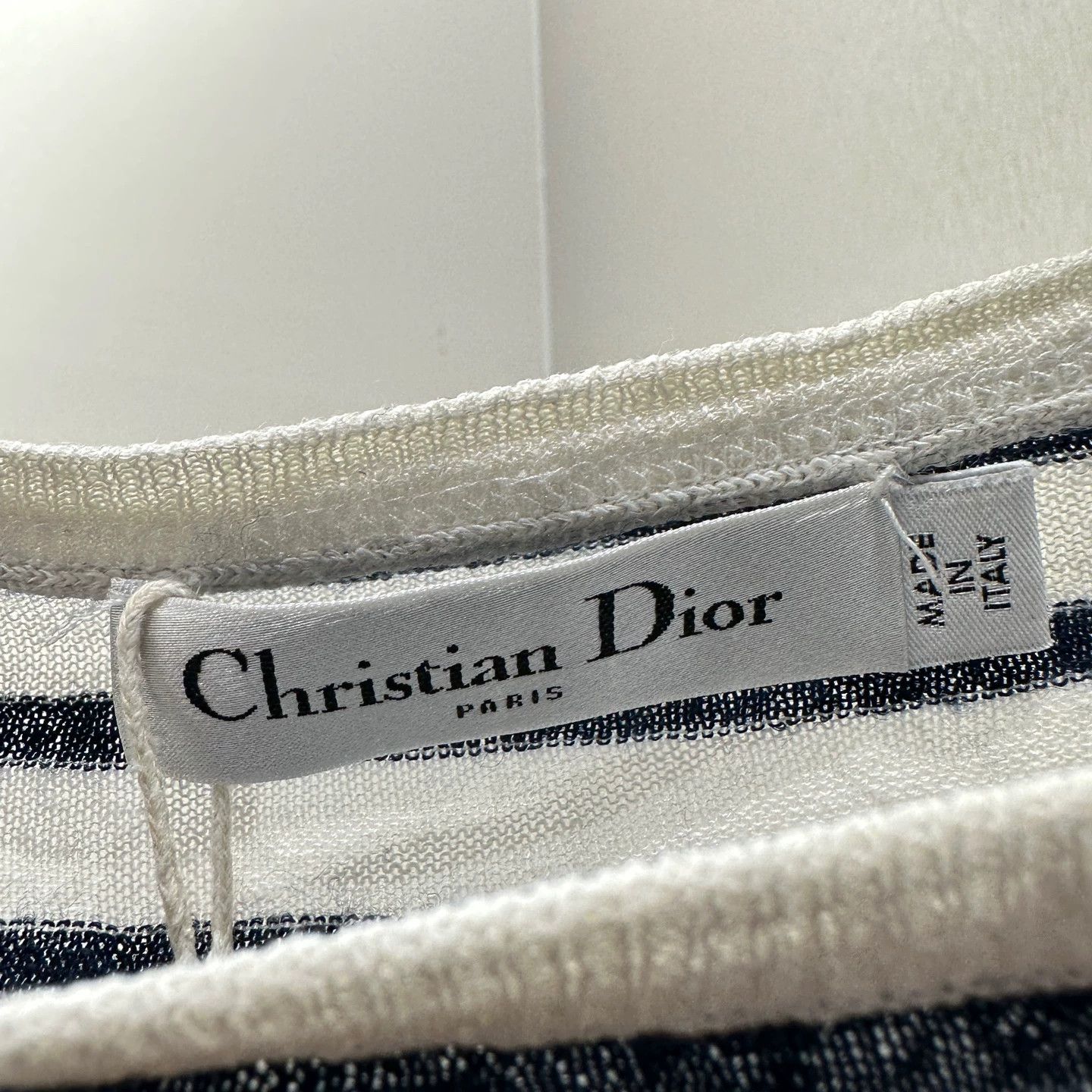 Christian Dior Monsieur Dior Map Stripe Linen-Cashmere Blend Longsleeve 36 feb295 Size XS / US 0-2 / IT 36-38 - 3 Thumbnail