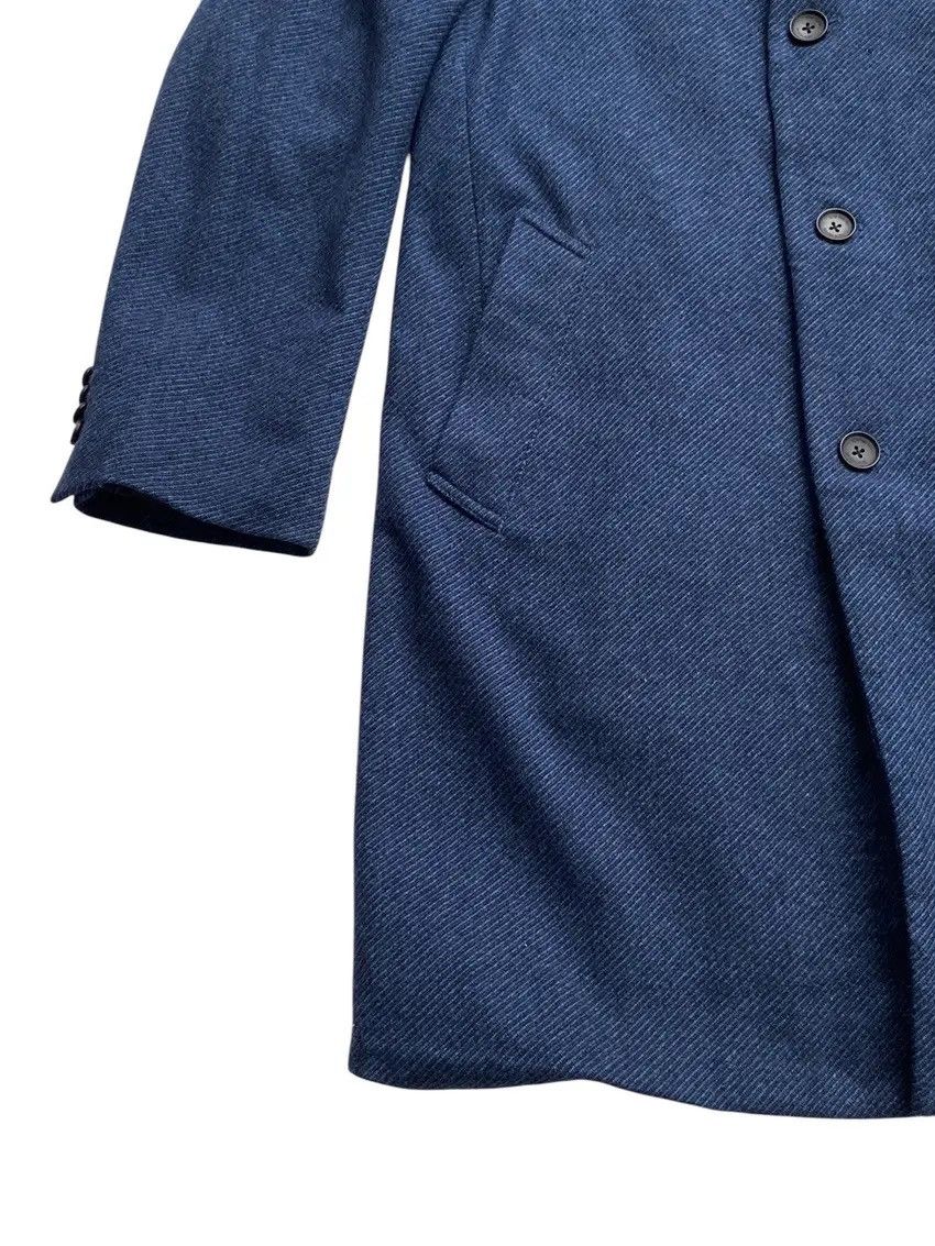 Tete Homme Tete Homme Wool Long Jacket - Blue Size M / US 6-8 / IT 42-44 - 4 Thumbnail