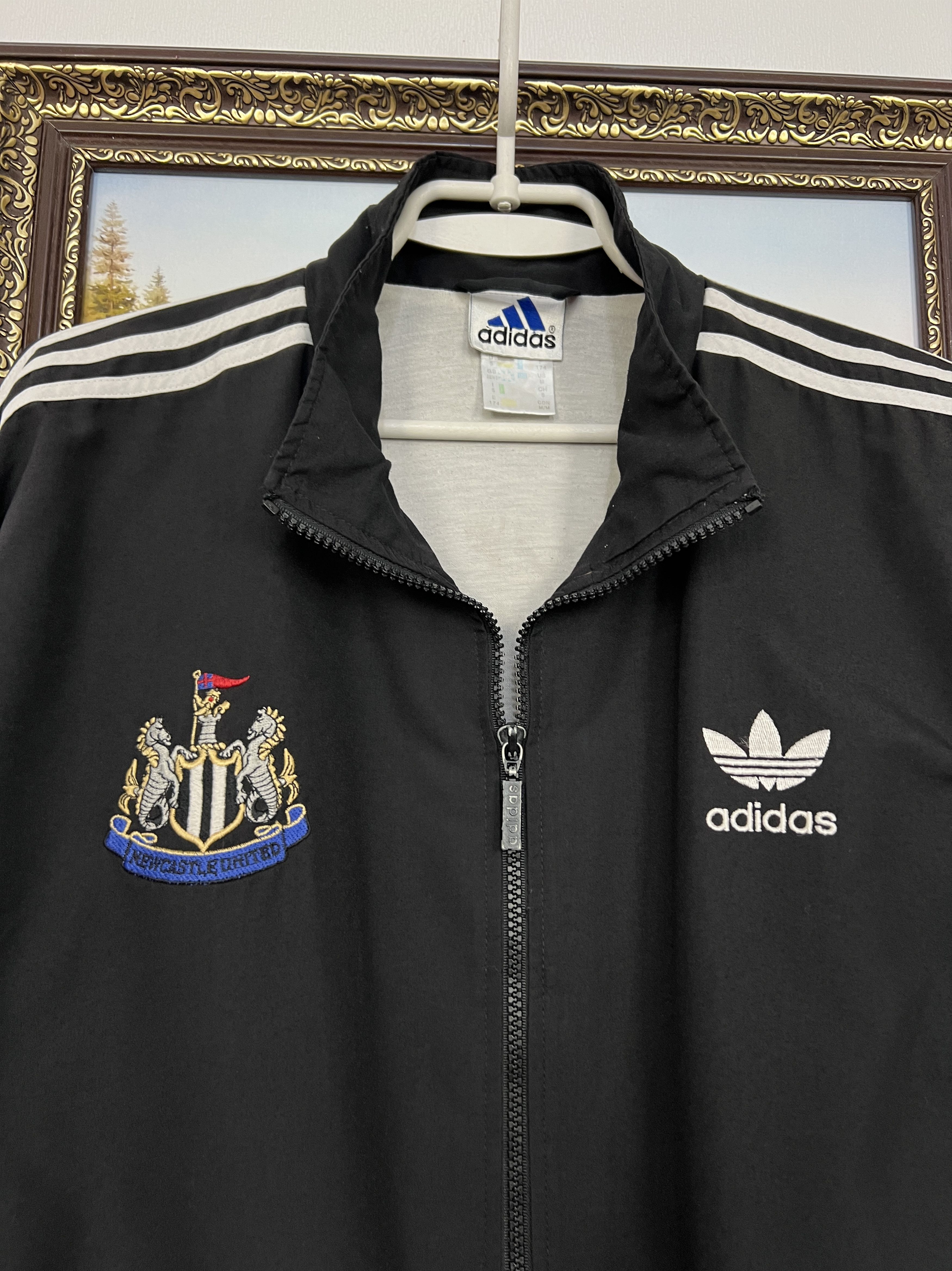 Adidas Vintage 90's Adidas Newcastle United Football Jacket Soccer Size US M / EU 48-50 / 2 - 3 Thumbnail