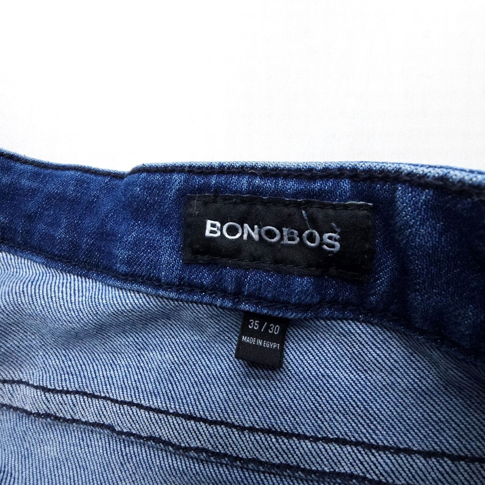 Bonobos Bonobos Jeans Slim Denim Dark Wash 5-Pocket 35x30 Mens Blue Size US 35 - 4 Thumbnail