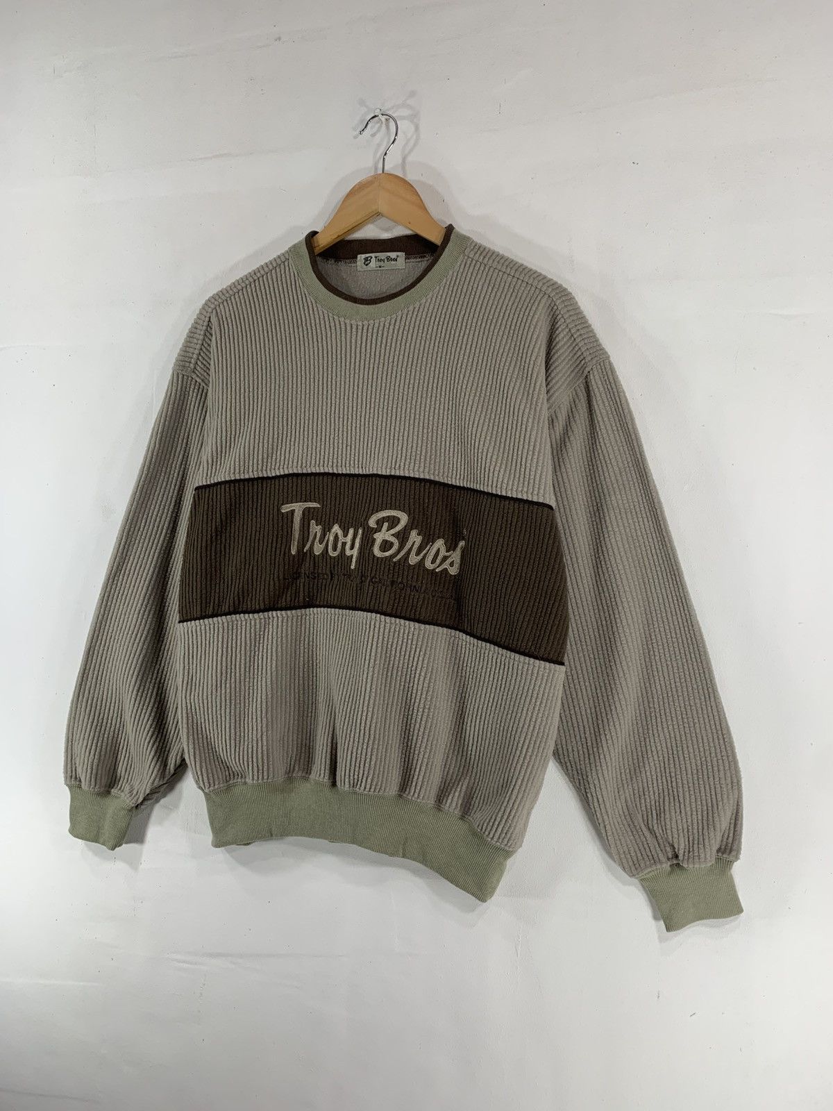 Vintage Vintage Troy Bros Corduroy Sweatshirt Size US M / EU 48-50 / 2 - 9 Thumbnail
