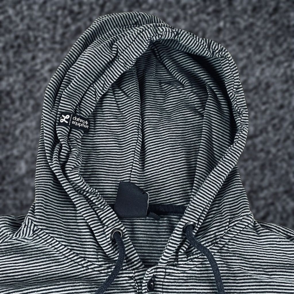 Vintage VINTAGE Lifted Research Group Hoodie Shirt Men’s M Black Gray Striped Full Zip F94 Size US M / EU 48-50 / 2 - 1 Thumbnail
