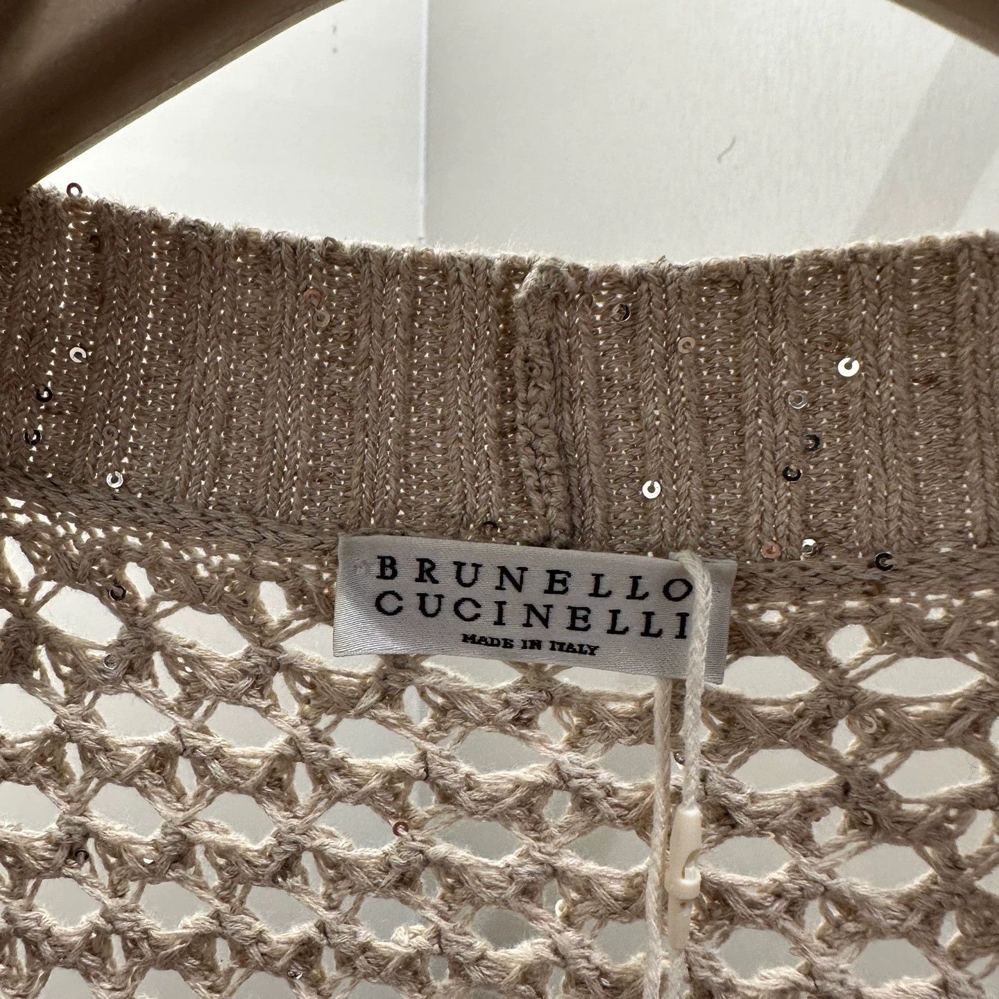 Brunello Cucinelli Brunello Cucinelli apr667 openwork sequin knit cardy M Size M / US 6-8 / IT 42-44 - 3 Thumbnail