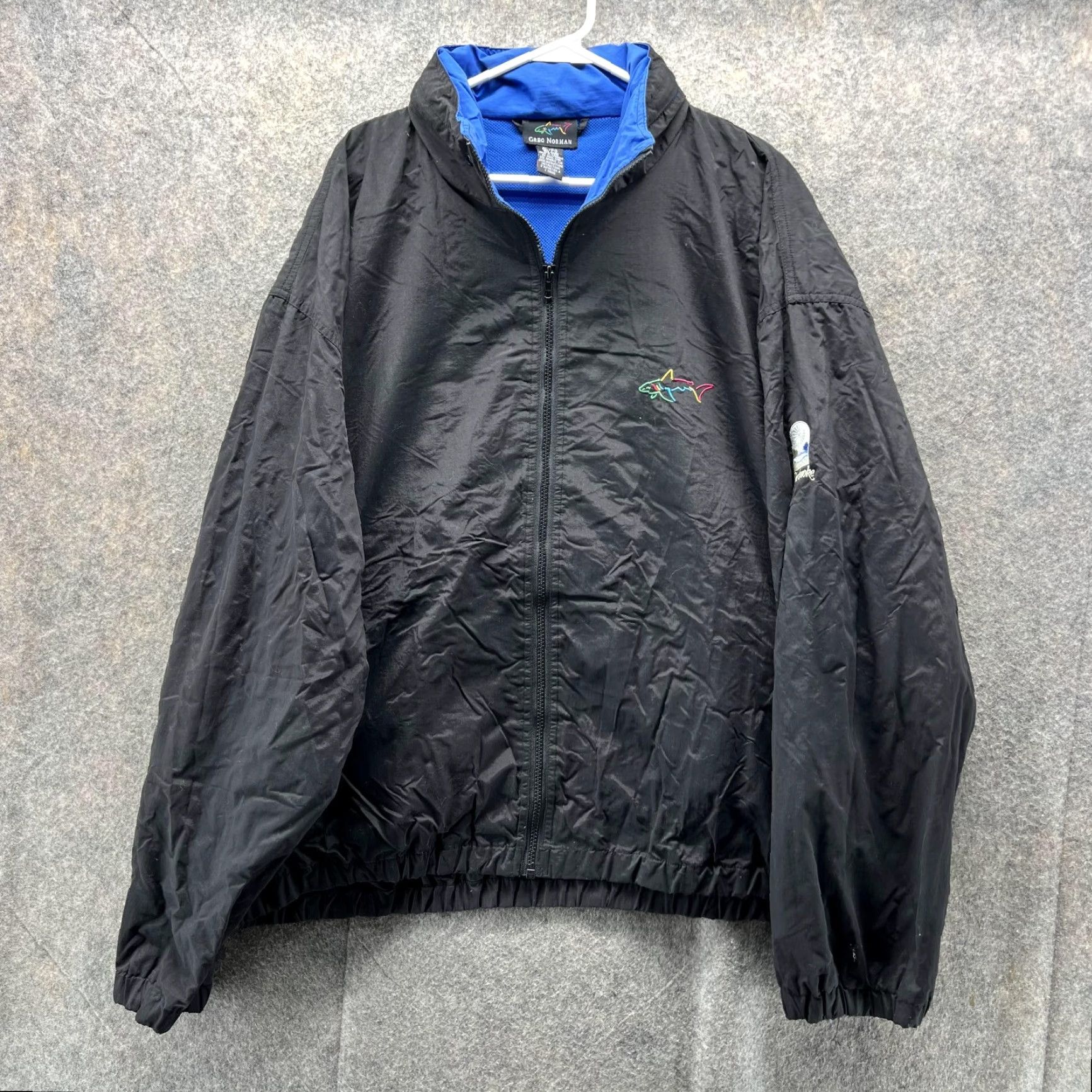 Vintage VINTAGE Greg Norman Windbreaker Jacket Men XL Black Full Zip Sherbrooke Golf Club Vtg Size US XL / EU 56 / 4 - 2 Thumbnail