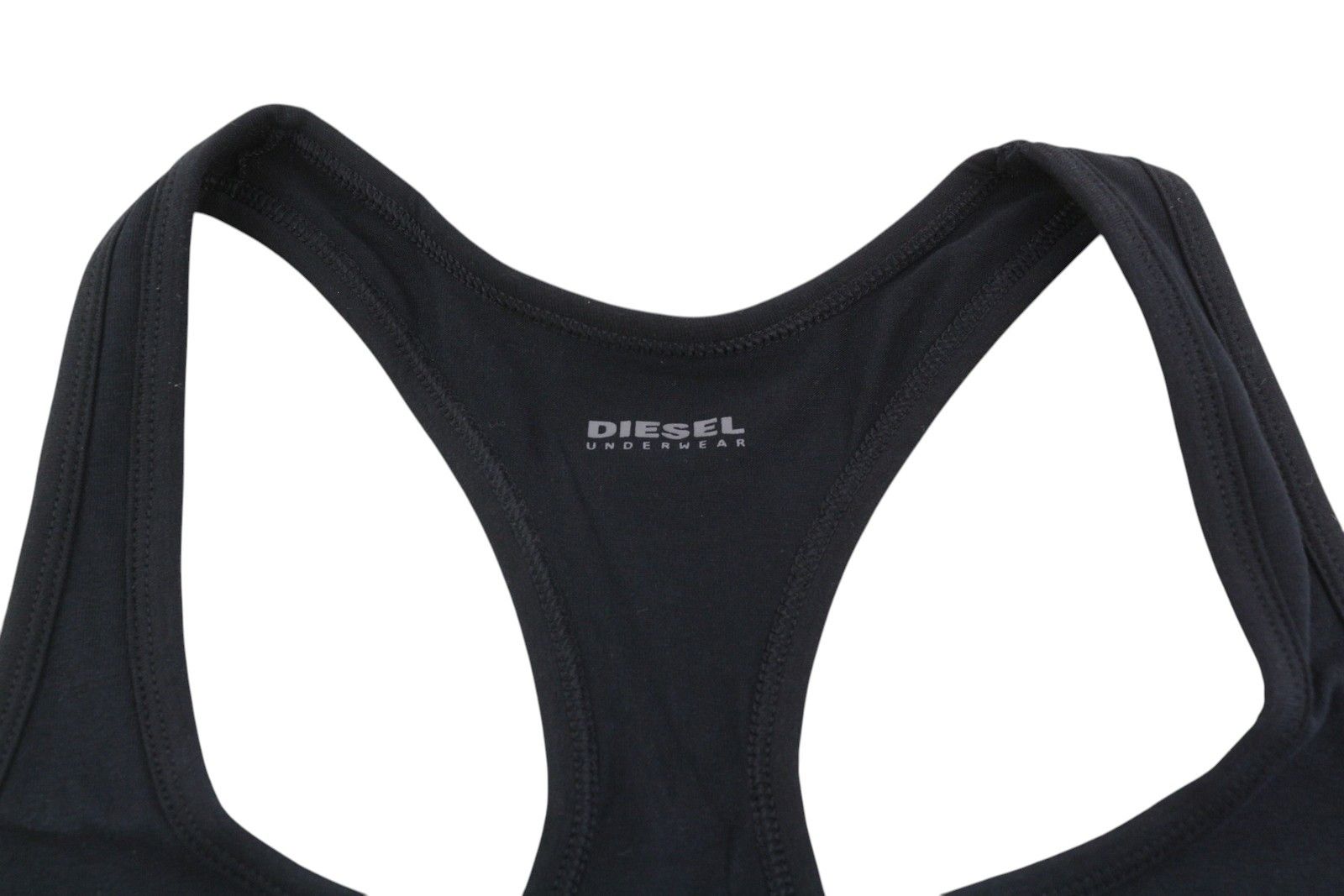 Diesel UFSB-MILEY TOP S Black Stretch Sleeveless Sports Bra 41364 Size S / US 4 / IT 40 - 4 Thumbnail