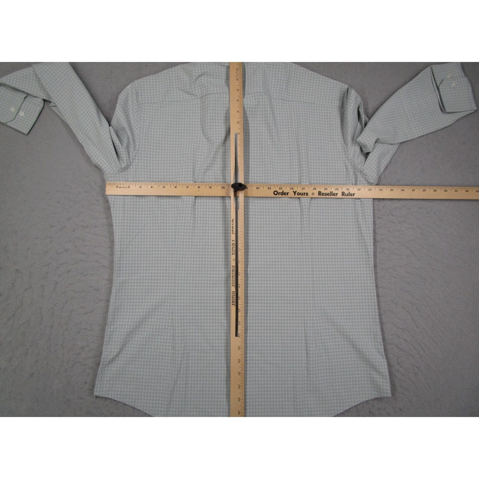 Mizzen+Main Mizzen+Main Leeward Shirt Mens XL Gray Plaid Trim Fit Long Sleeve Performance Shirt Size US XL / EU 56 / 4 - 5 Thumbnail
