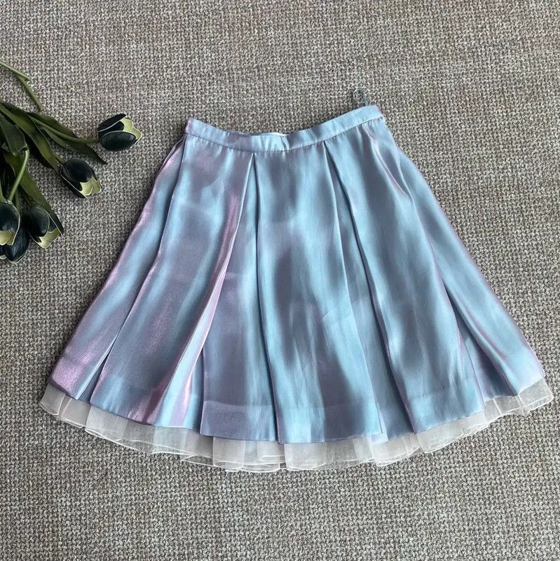 Dior Dior Multi-Color Silk Skirt for Women 0089 Size 23" - 1 Thumbnail
