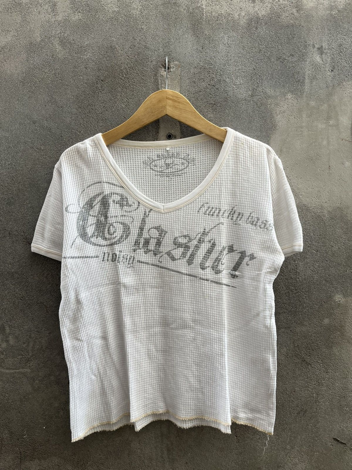 Beauty Beast × Japanese Brand × Le Grande Bleu (L.G.B.) 2000s Glasher - Trashstar Distressed Thermal Mesh Tee Size US L / EU 52-54 / 3 - 1 Thumbnail