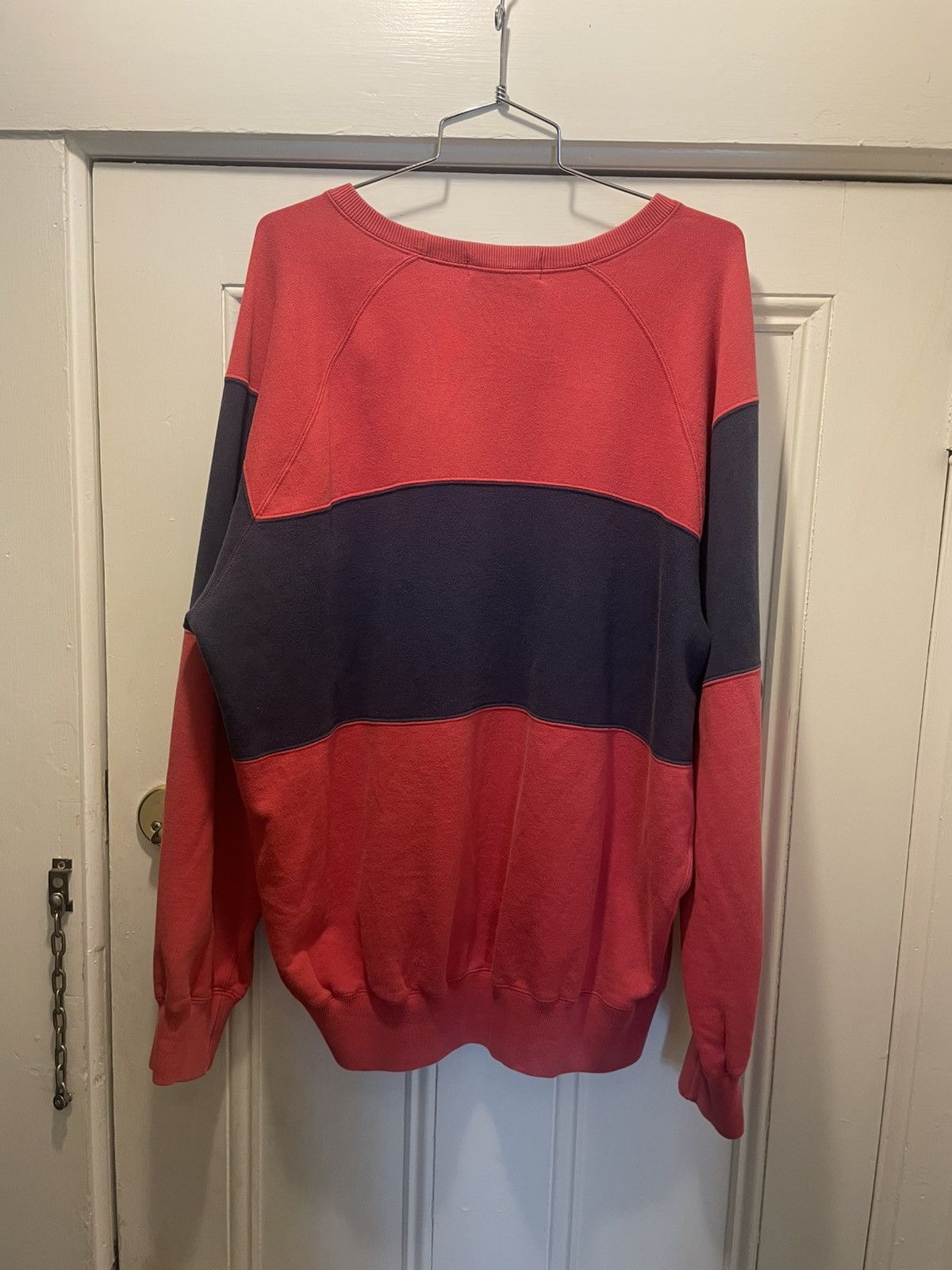 Polo Ralph Lauren × Vintage Vintage Red Navy Striped Crewneck Size US L / EU 52-54 / 3 - 2 Thumbnail