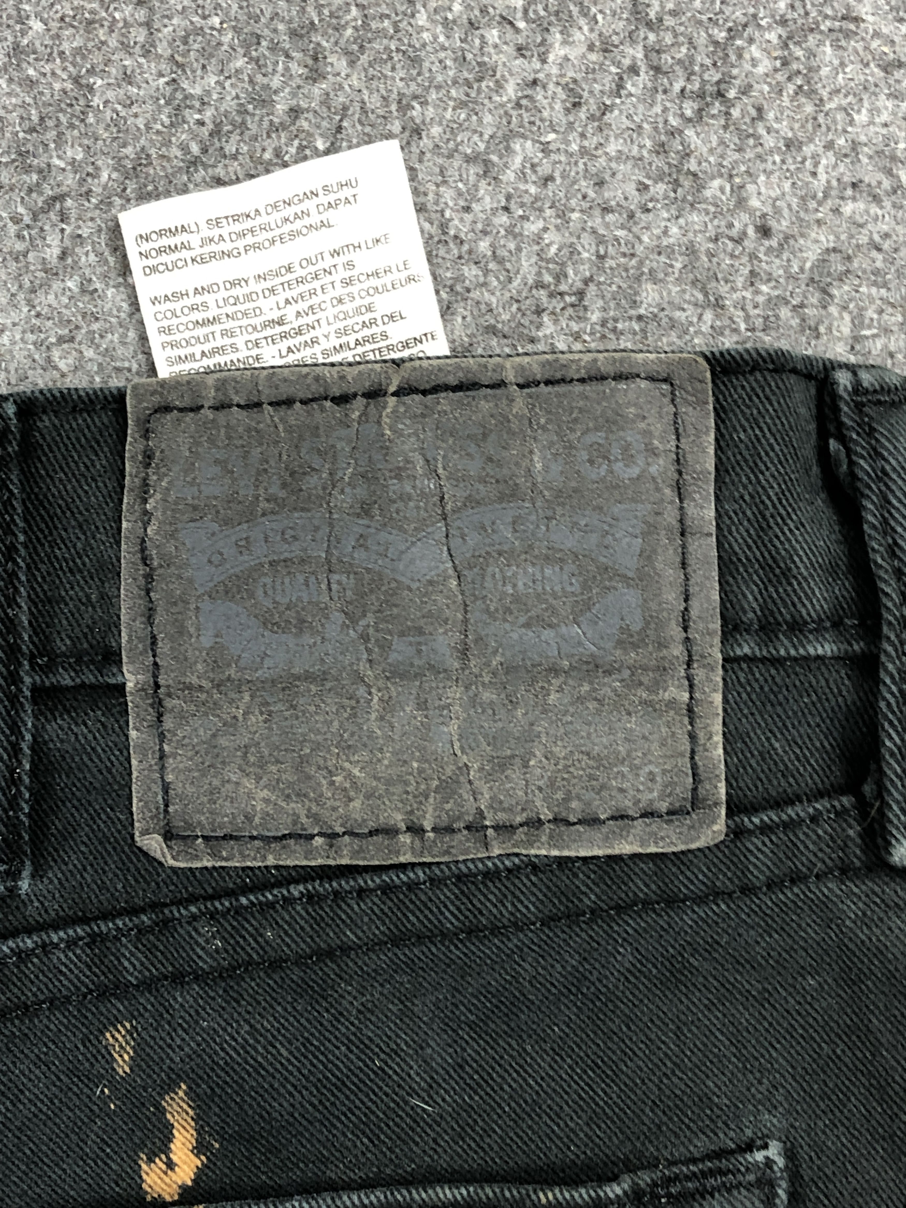 Levi's Vintage Levis Faded Black Jeans DP2263 Size US 38 / EU 54 - 5 Thumbnail