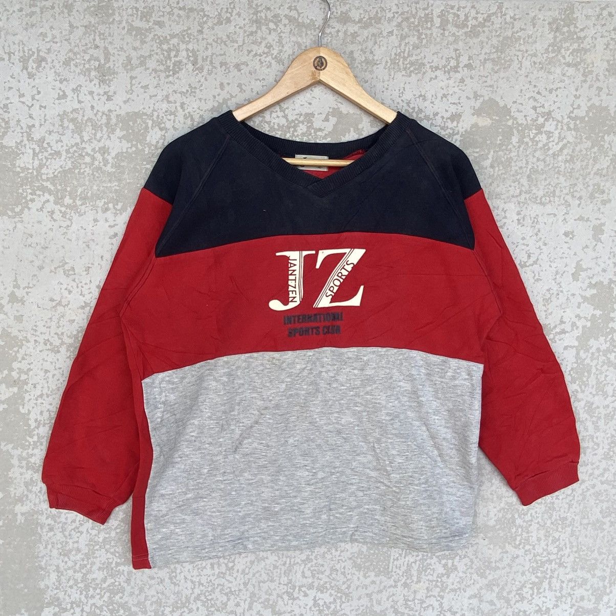 Other Vintage Jantzen Big Printed Crewneck Sweatshirt Red/Gray Size US M / EU 48-50 / 2 - 1 Thumbnail