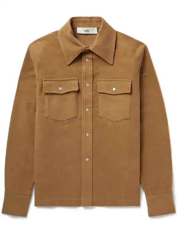 Sefr Sefr Matsy Moleskin Shirt Jacket in Brown Size US M / EU 48-50 / 2 - 11 Thumbnail
