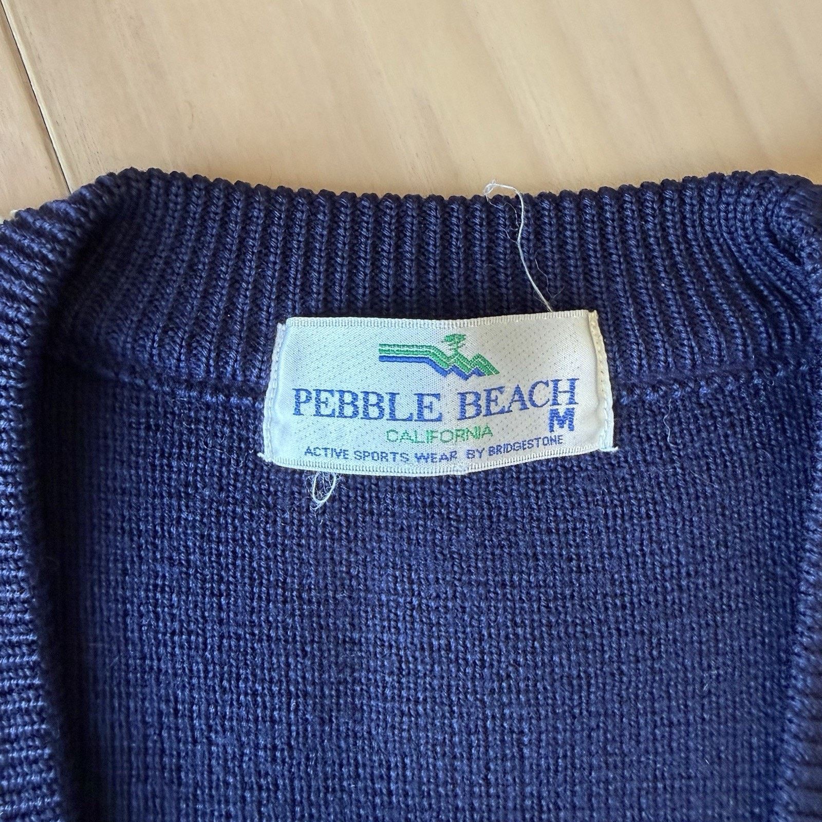 Other Vintage Pebble Beach Cardigan M Blue Wool Argyle Diamond 80s Size US M / EU 48-50 / 2 - 7 Thumbnail