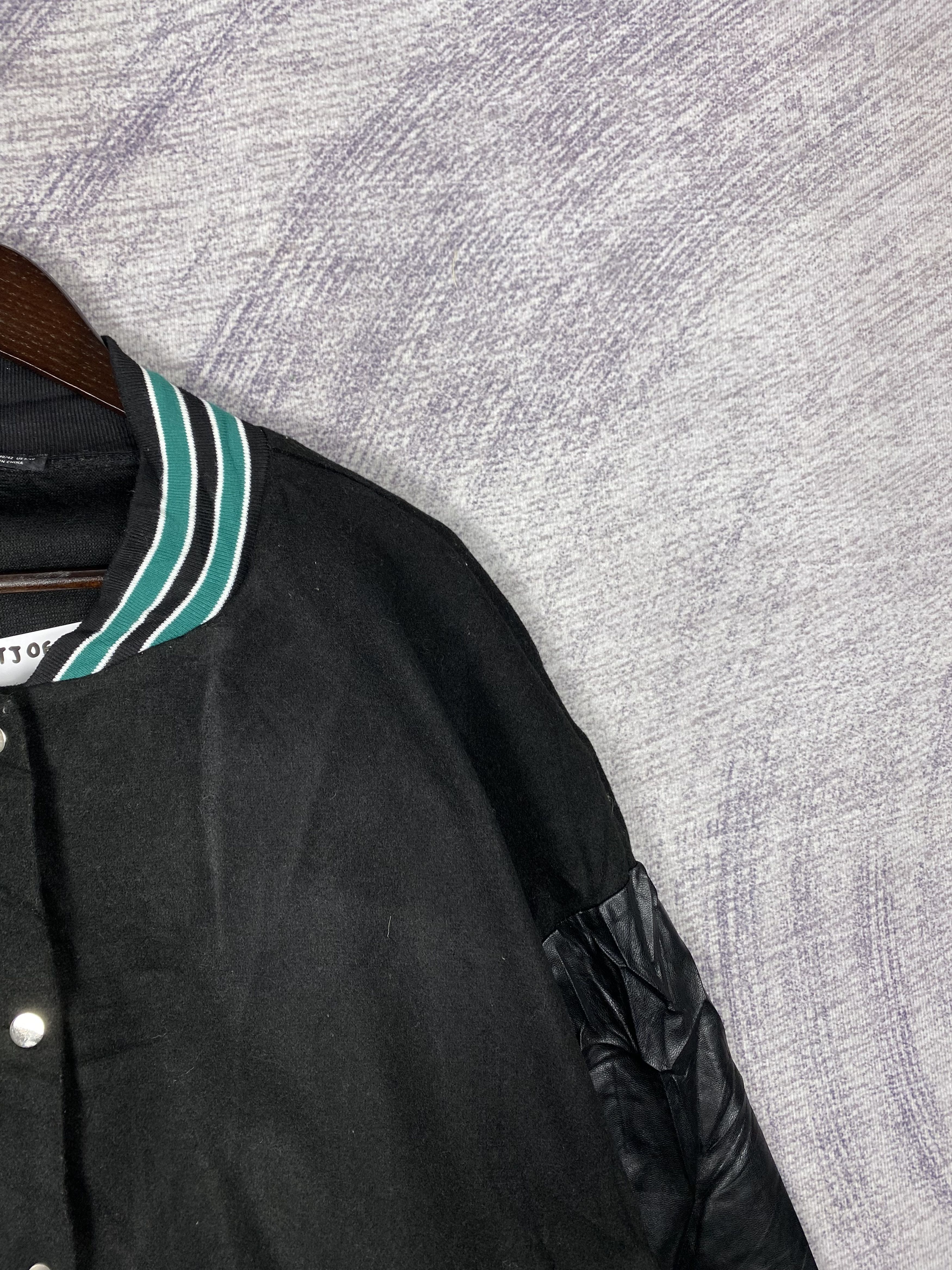 Shein Vintage Shein Sleeve Pvc Varsity Jacket Size US L / EU 52-54 / 3 - 3 Thumbnail