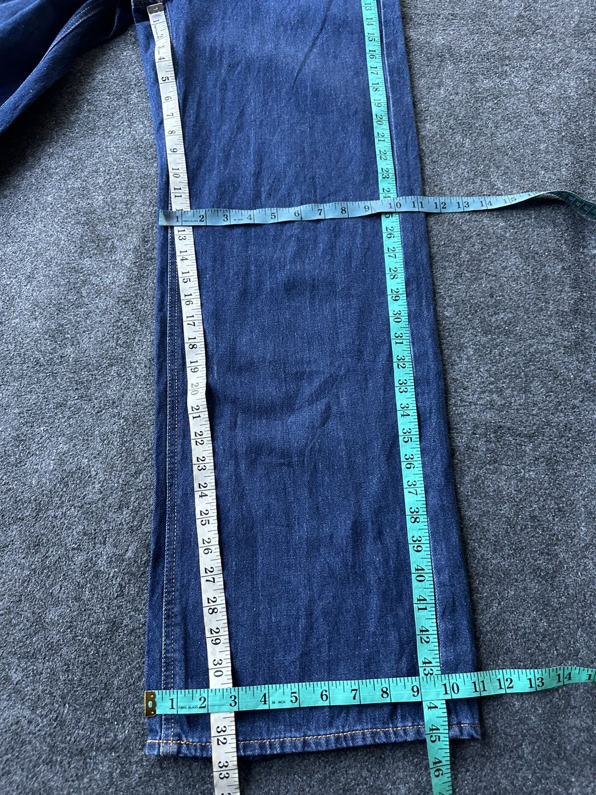 GU × Japanese Brand × Uniqlo Vintage Gu Uniqlo Super Baggy Loose Denim D143 Size US 30 / EU 46 - 11 Thumbnail